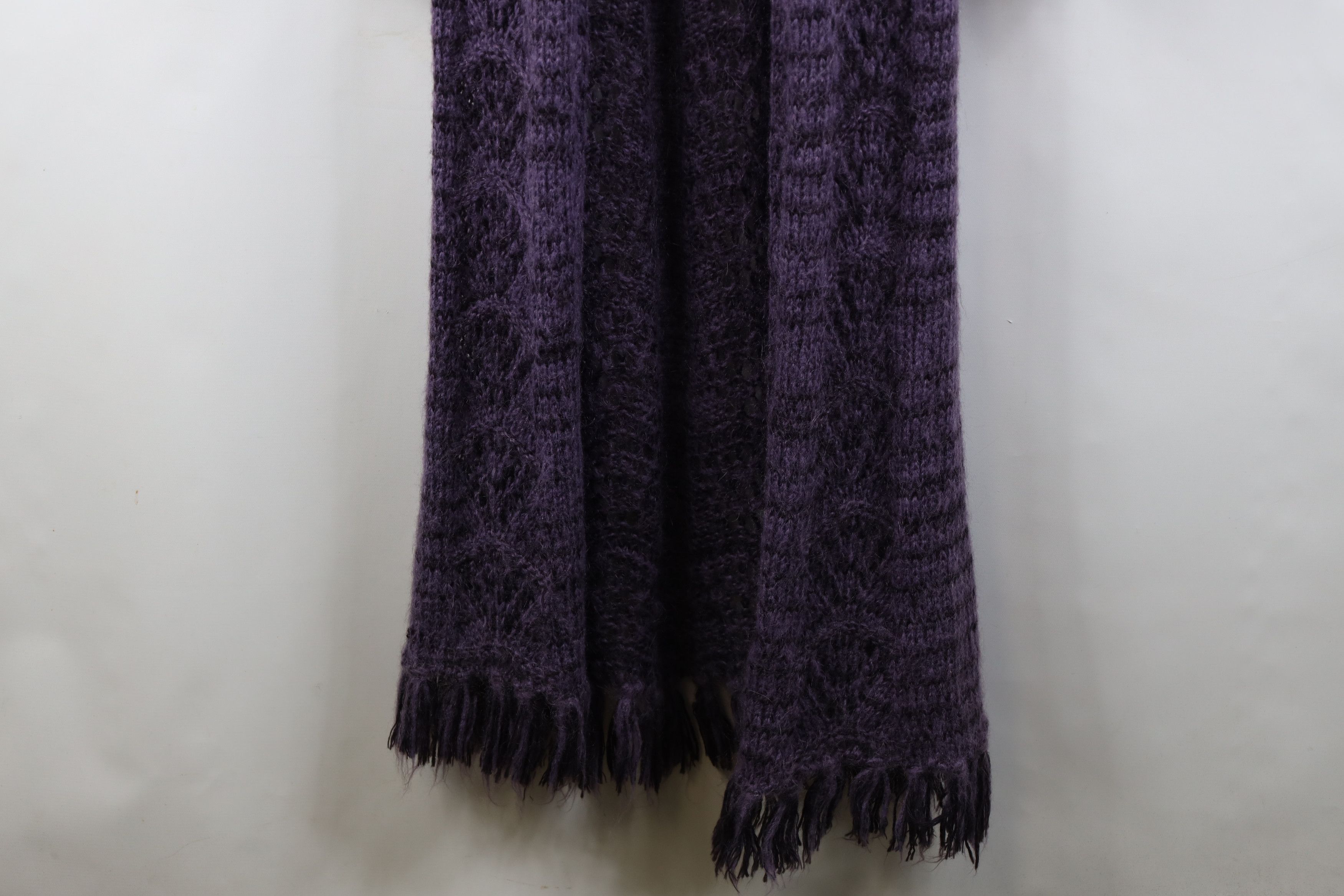 Vintage Vintage 90s Y2K Babydoll Mohair Knit Cardigan Sweater Size L / US 10 / IT 46 - 4 Thumbnail