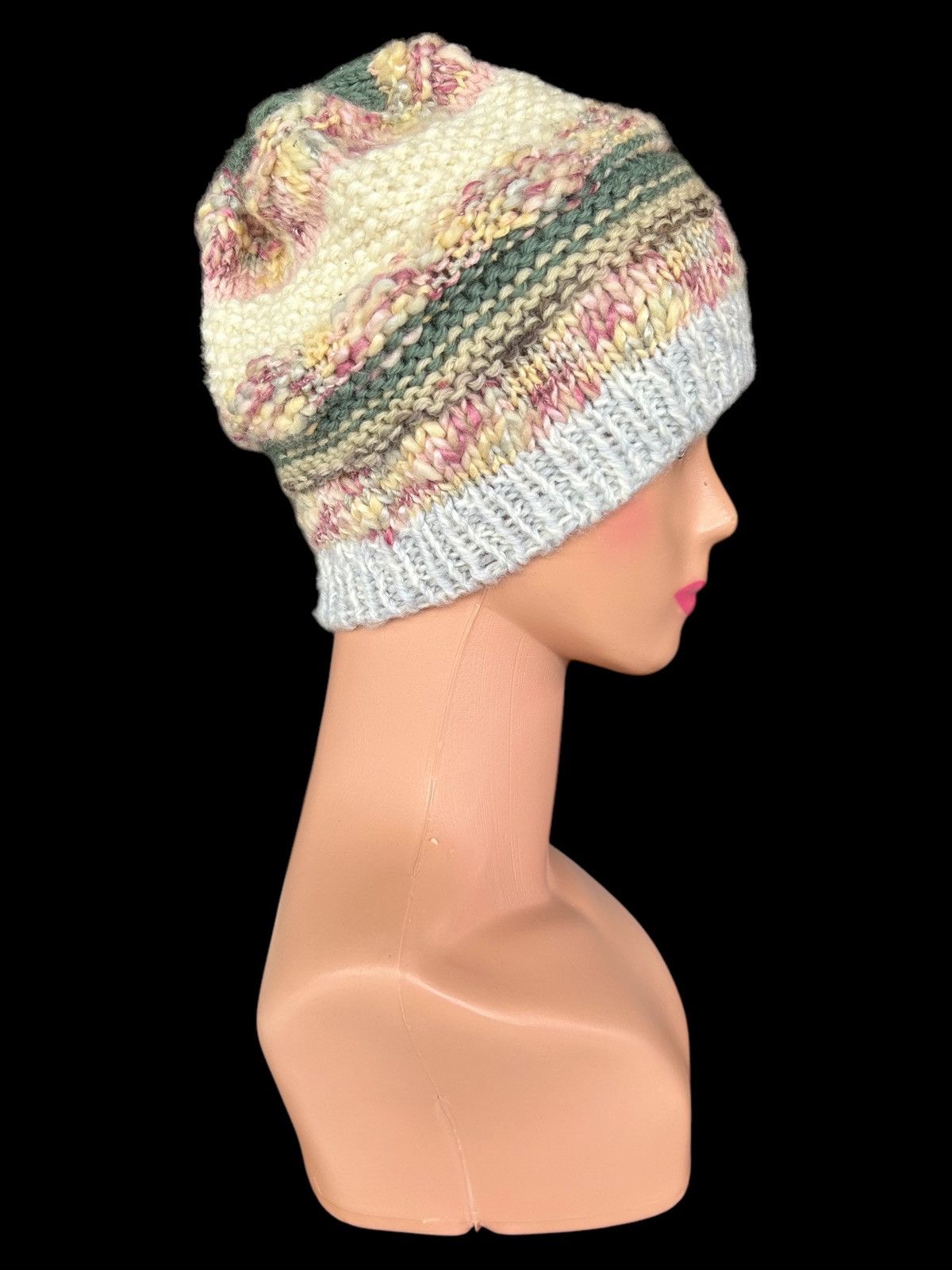 Japanese Brand × Kapital × Vintage Crochet Knitted Handmade Beanie Hats Size ONE SIZE - 1 Thumbnail