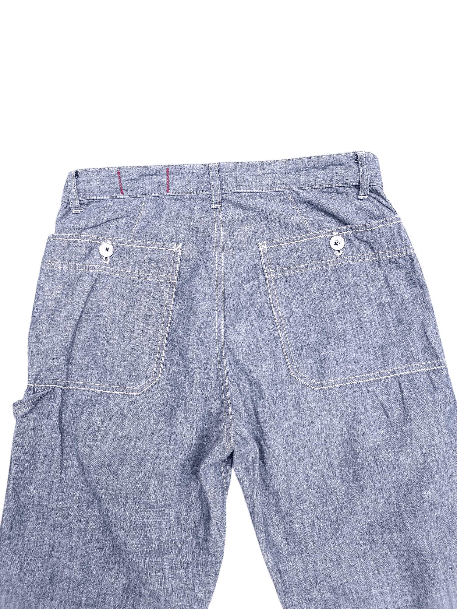 Japanese Brand Soft Jeans Linen Pant Apron Size US 32 / EU 48 - 3 Thumbnail