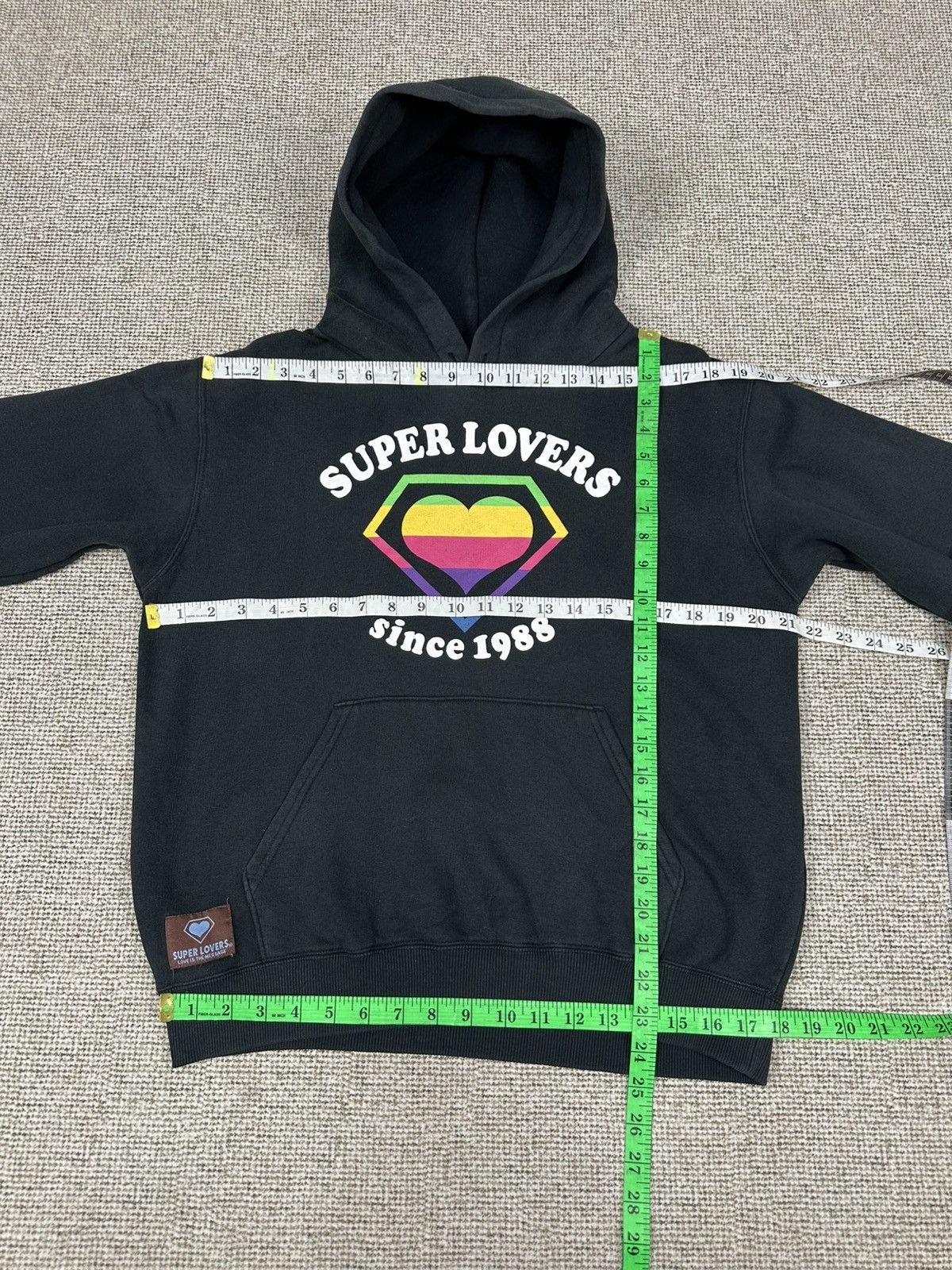 Super Lovers Super Lovers Japan Faded Washed Hoodie Z309 Size US M / EU 48-50 / 2 - 5 Thumbnail