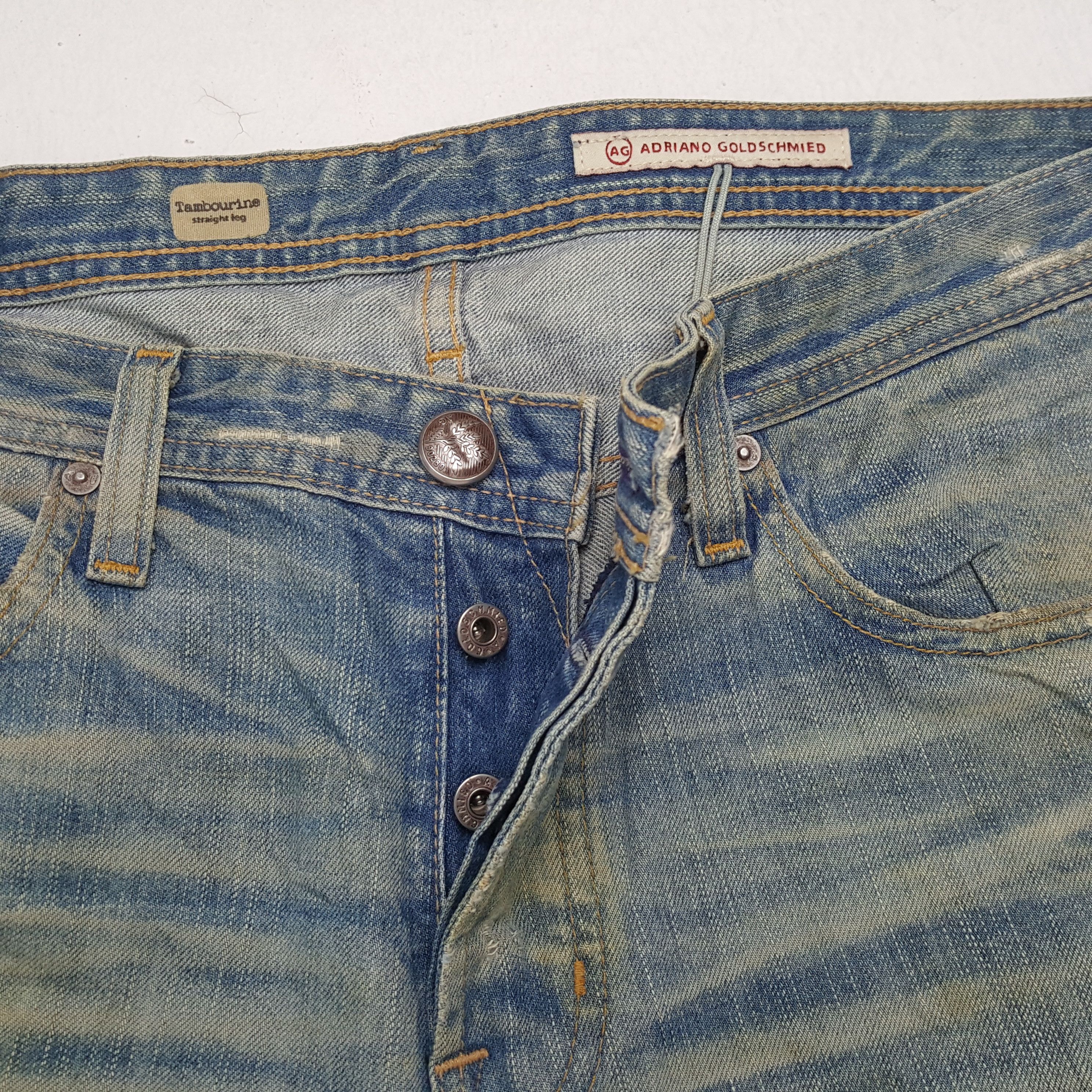 AG Adriano Goldschmied × Vintage ADRIANO GOLDSCHMEID Streetwear Style Distressed Jeans Size US 36 / EU 52 - 12 Thumbnail