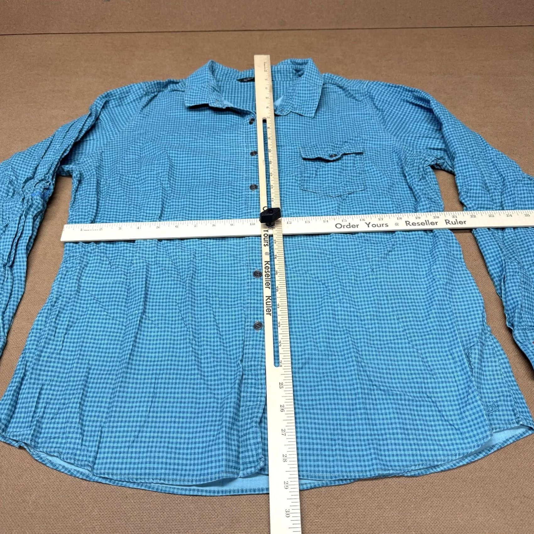 Vintage Woolrich Shirt Womens XL Blue Check Button Front Long Sleeve Cotton Casual Size XL / US 12-14 / IT 48-50 - 4 Thumbnail