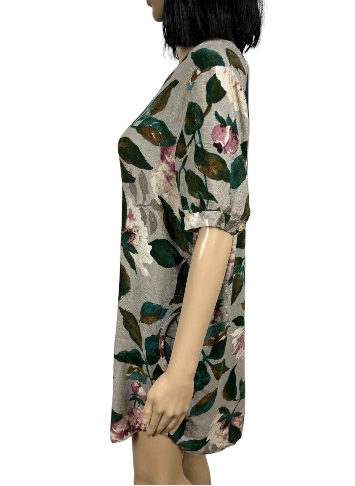 Designer Puo Dou Dou Mini Shift Dress Floral Printed Cotton size S Size S / US 4 / IT 40 - 9 Thumbnail