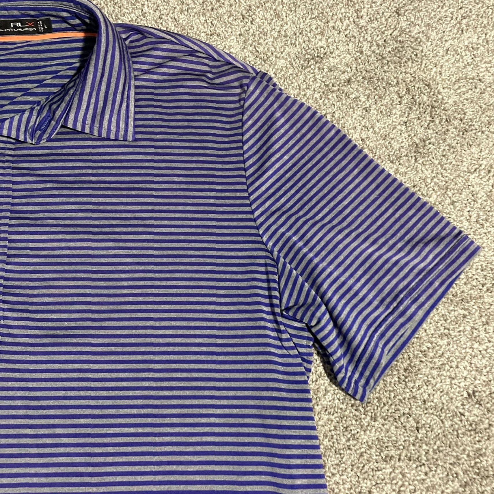 RLX Ralph Lauren **Ralph Lauren RLX Men's L Size Striped Polo** User: Ralph Lauren RLX Men's L Size Striped Polo Size US L / EU 52-54 / 3 - 2 Thumbnail