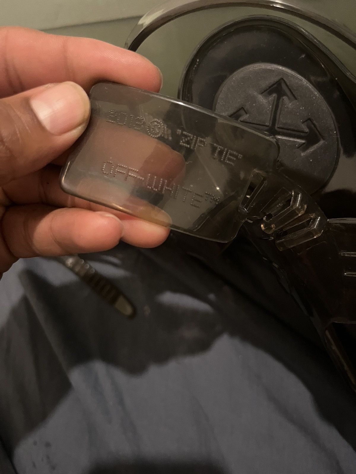 Off-White × Virgil Abloh OFF WHITE Zip tie Jelly sandal Size US 10 / IT 40 - 3 Thumbnail