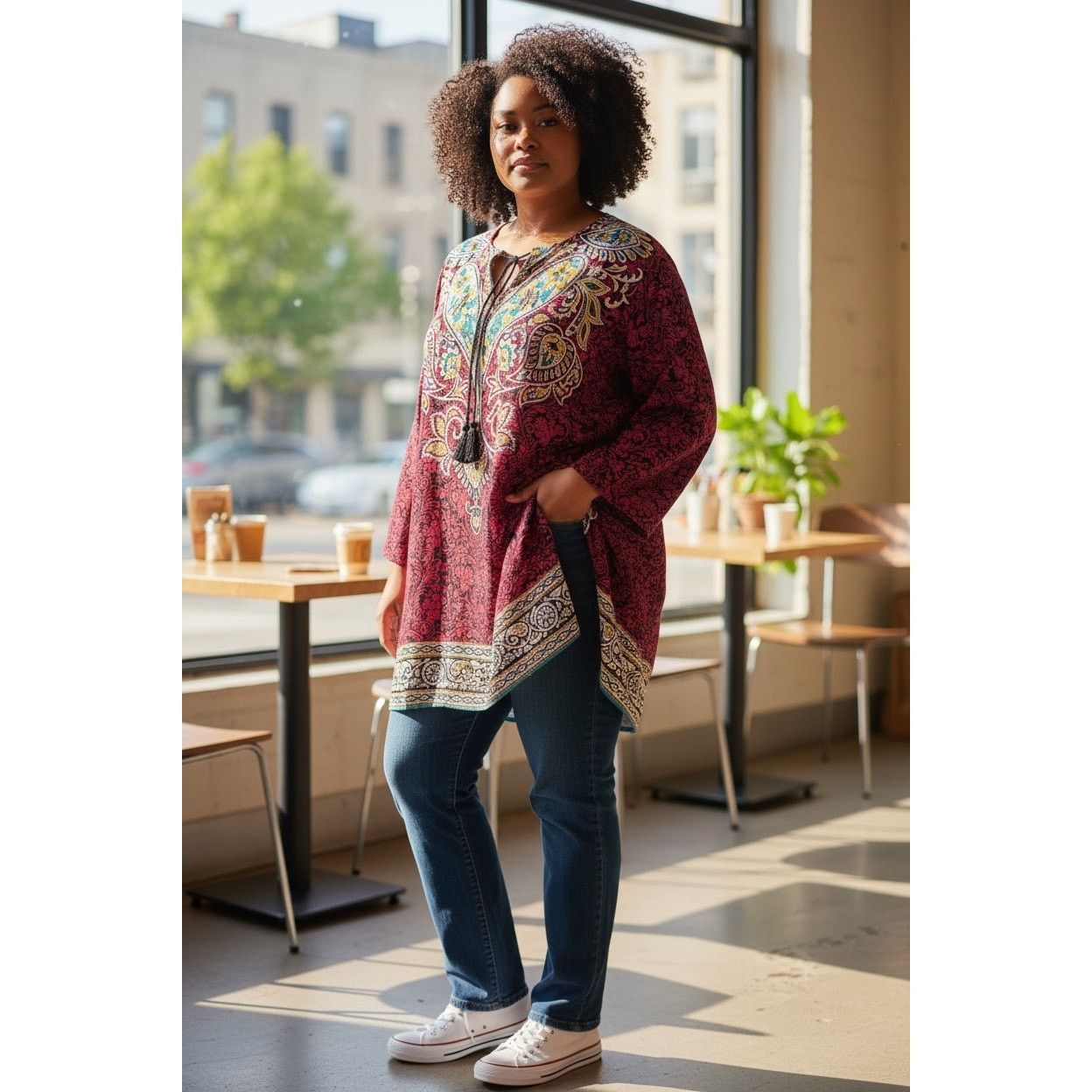 & Other Stories Urban Coco Red Asian Inspired Blouse NWT - XXL Size XXL / US 16-18 / IT 52-54 - 1 Thumbnail