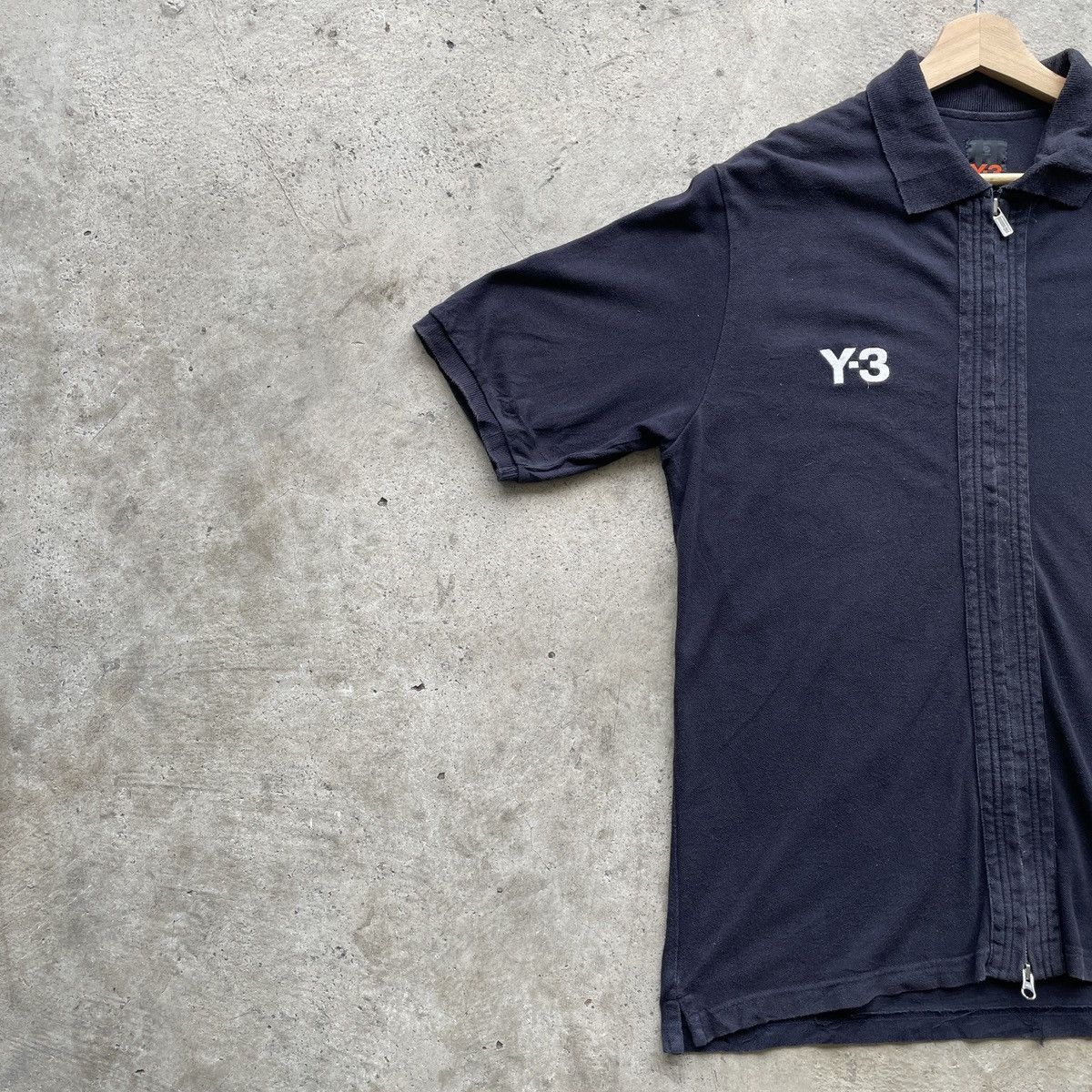 Adidas × Y-3 × Yohji Yamamoto Rare🔥 Adidas Y-3 Yohji Yamamoto Vintage Zipper Shirt Faded Size US S / EU 44-46 / 1 - 3 Thumbnail