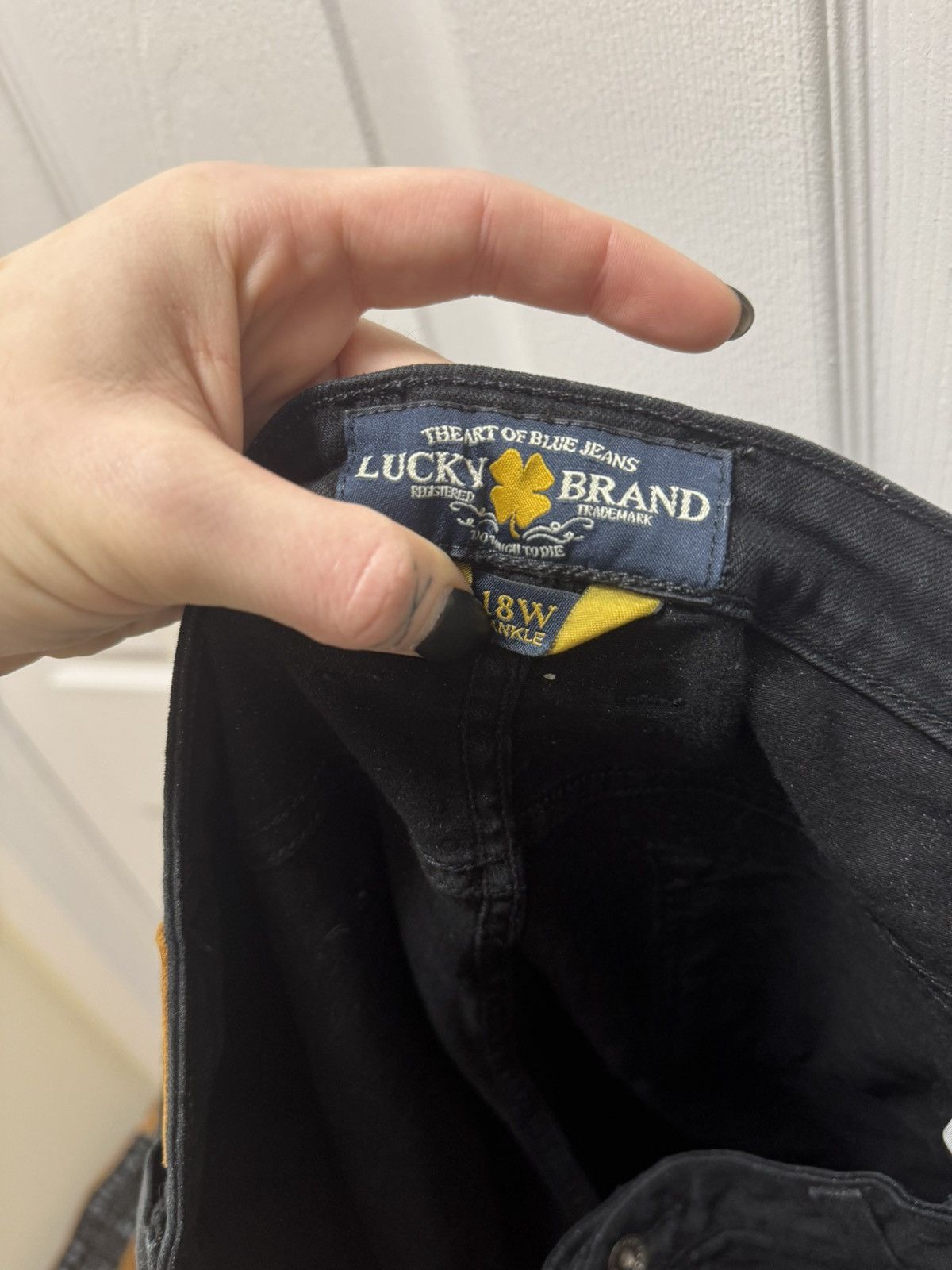 Lucky Brand × Vintage Lucky Brand Lucky You Zipper Black Cargo Ginger Skinny Women Size US 38 / EU 54 - 6 Thumbnail