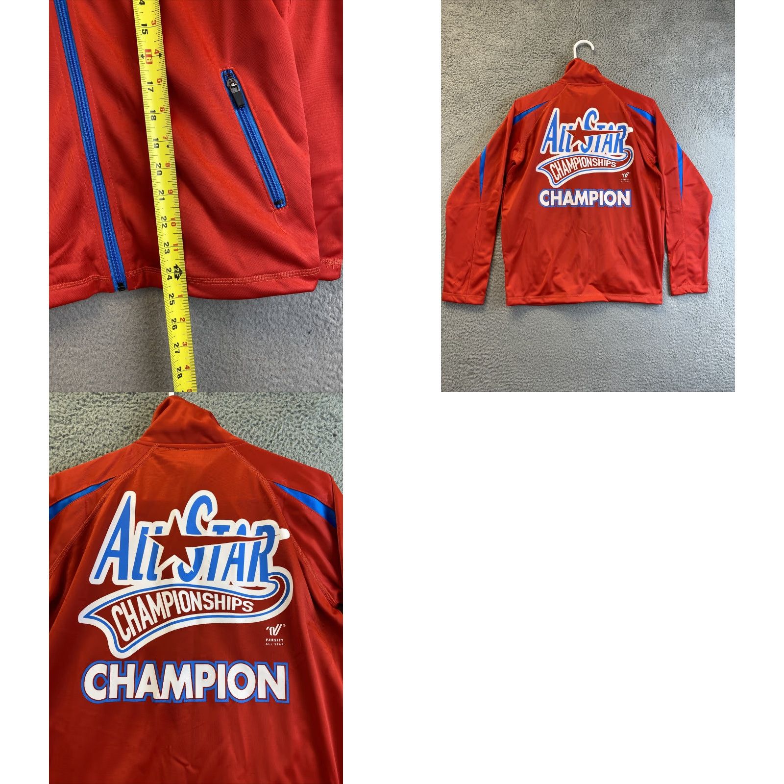 Vintage VINTAGE Varsity All-Star Track Jacket Red Blue Teens (14-16) Small 93-30 Activewear USA Mens Size US S / EU 44-46 / 1 - 8 Thumbnail