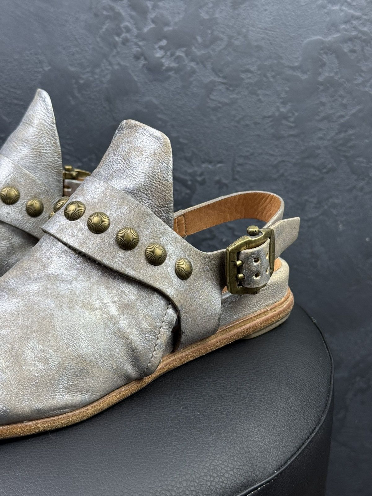 A.S.98 AS 98 Airstep Leather Flats Sandals Mules Bohemian Style Size US 9 / IT 39 - 2 Thumbnail