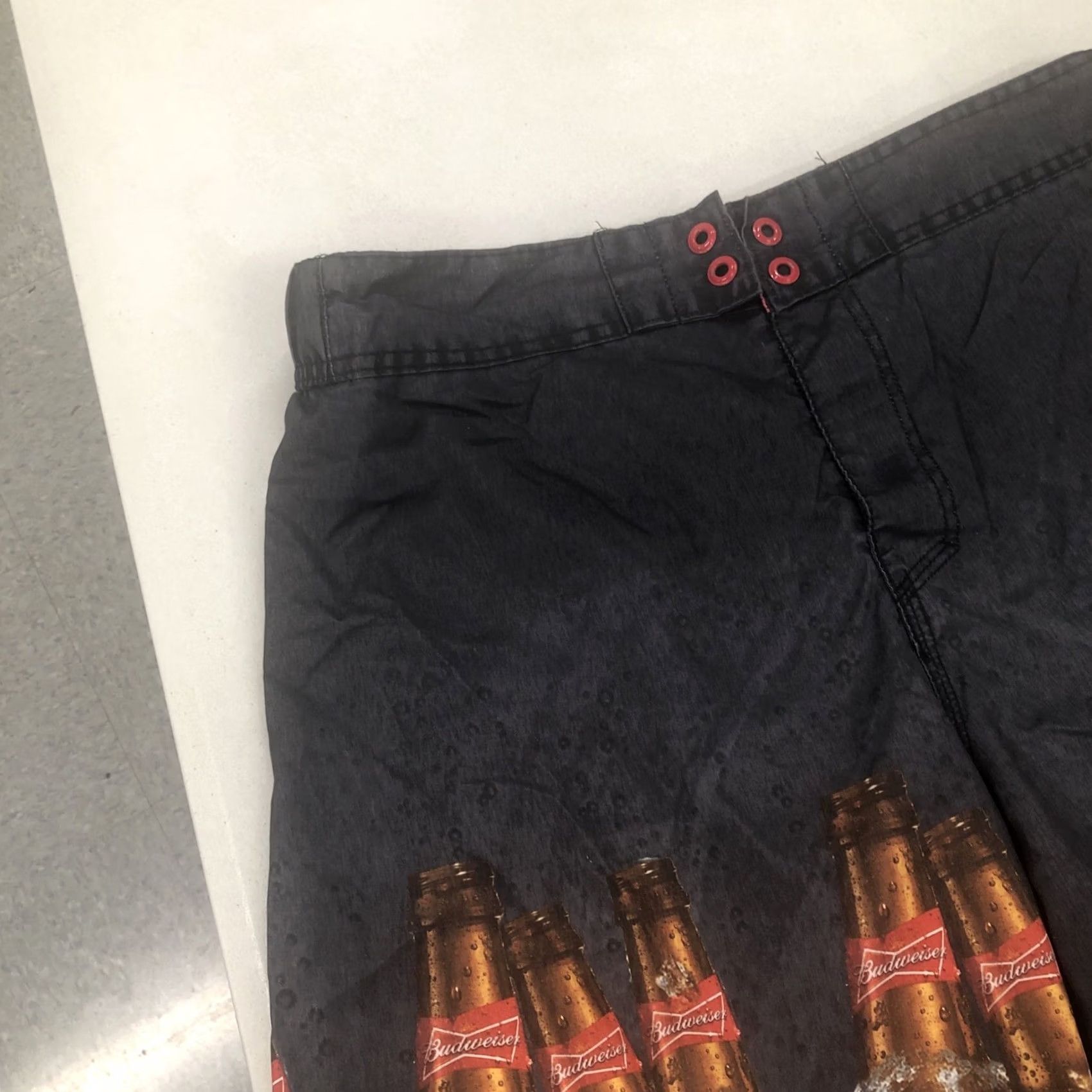 Budweiser Mens Board Shorts Swim Trunks Budweiser Anheuser-Busch 2014 Dark Gray SZ 34 Mens Size US 34 / EU 50 - 5 Thumbnail
