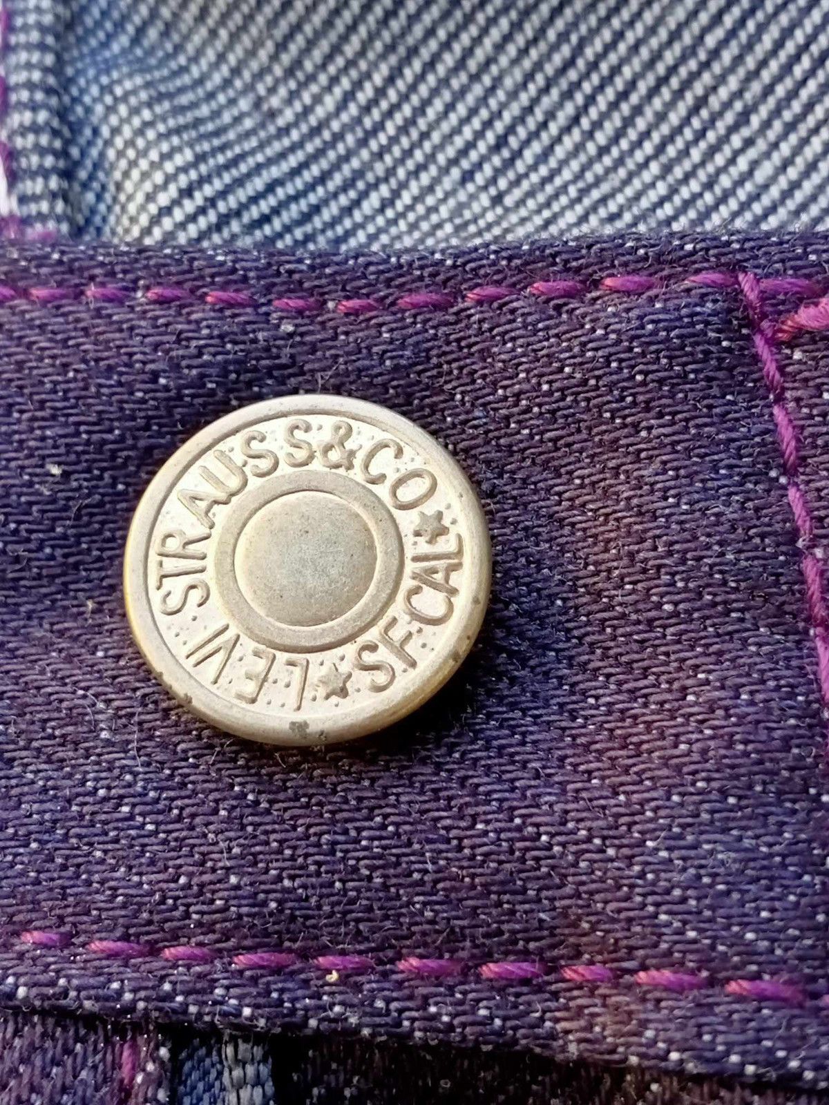 Fragment Design × Levi's × Vintage LEVI’S FENOM x FRAGMENT DESIGN PURPLE DISCO SELVEDGE DENIM Size US 30 / EU 46 - 13 Thumbnail
