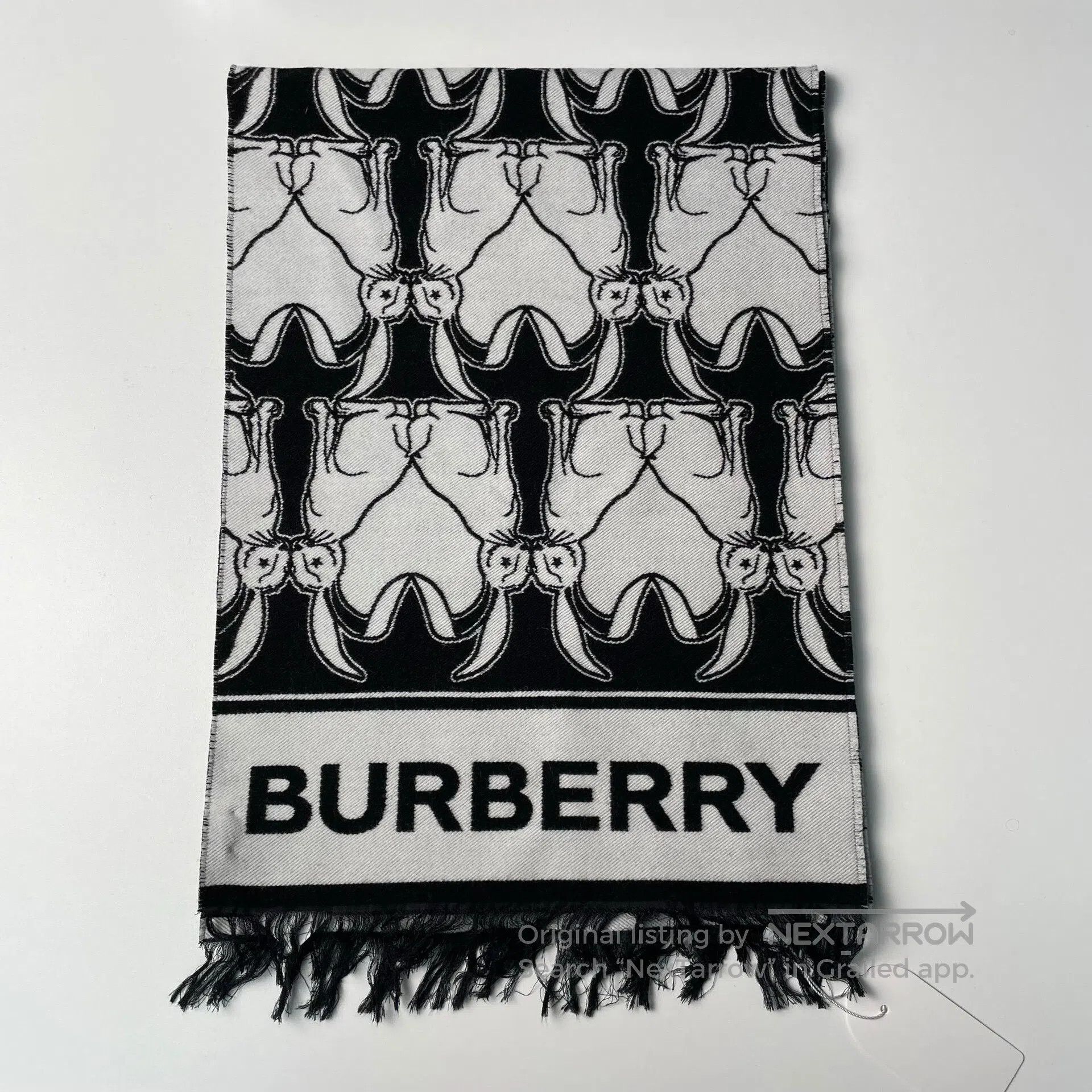 Burberry Burberry Rabbit Limited Fringe Scarf| Size ONE SIZE - 1 Thumbnail