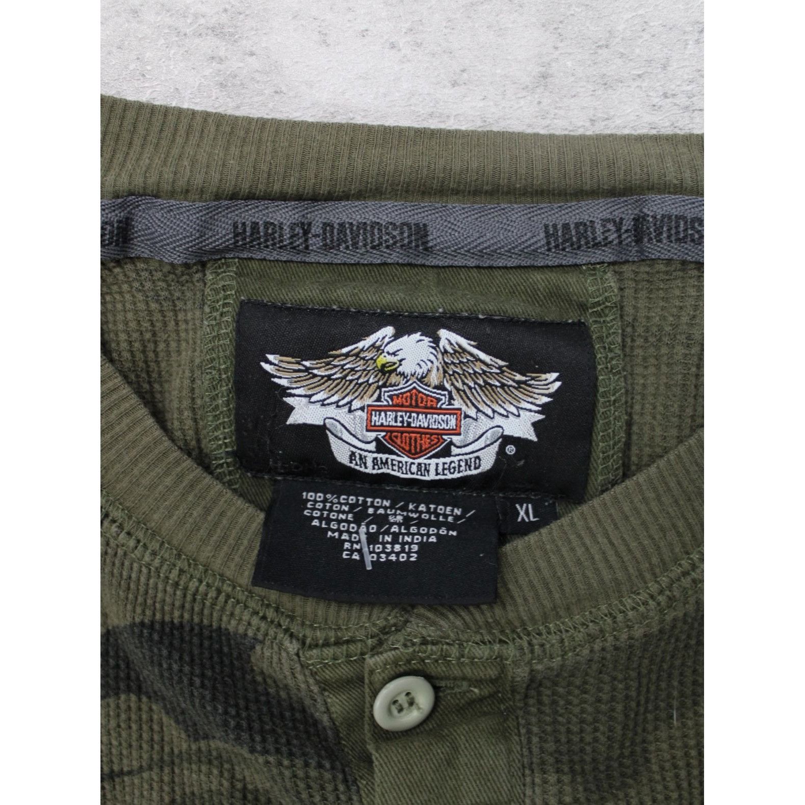 Harley Davidson Vintage Harley Davidson Camo 03 Full Sleeves Size US XL / EU 56 / 4 - 3 Thumbnail