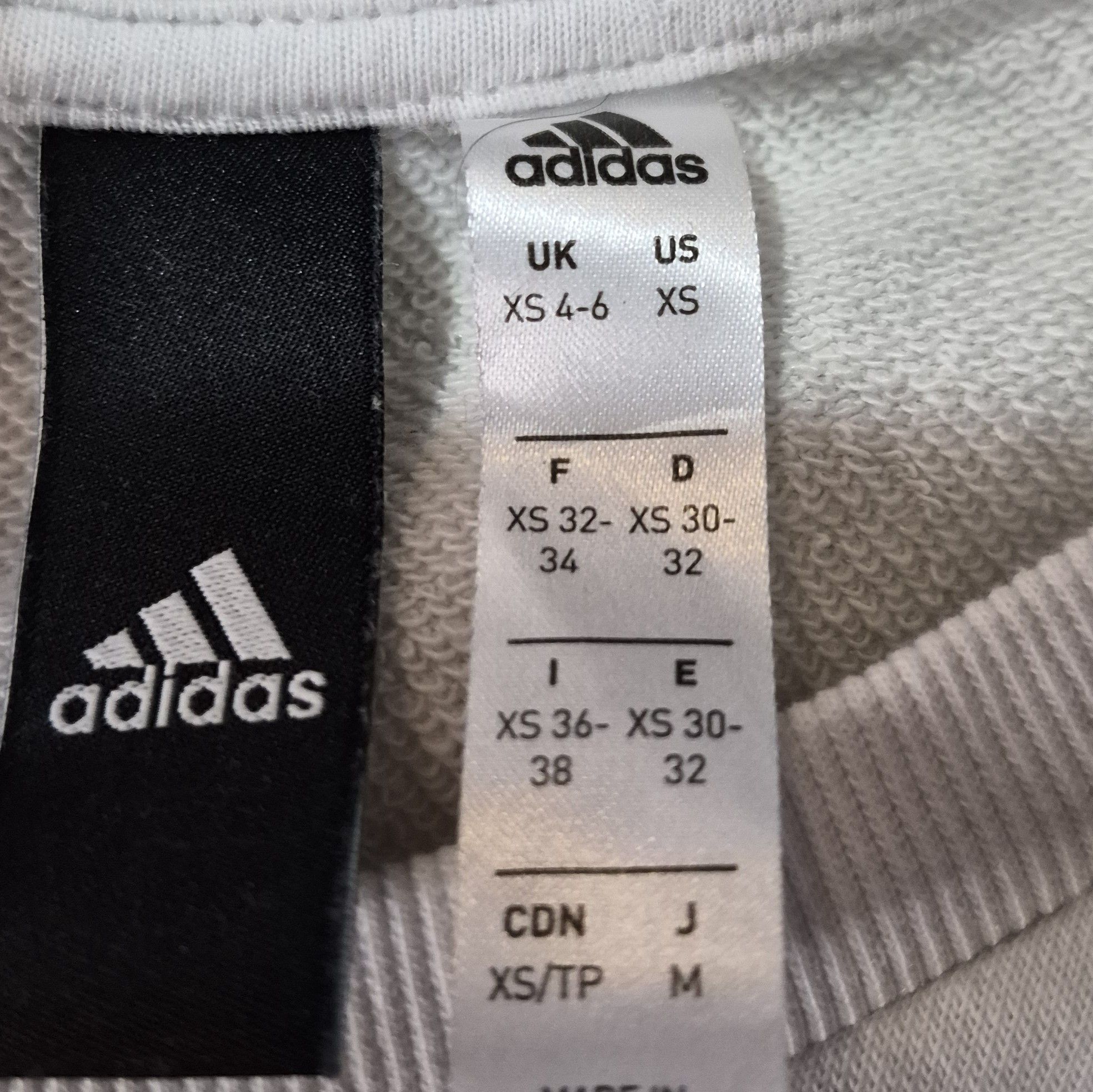 Adidas adidas XS Two-Tone Cropped Sweatshirt - Black & White Size XS / US 0-2 / IT 36-38 - 6 Thumbnail