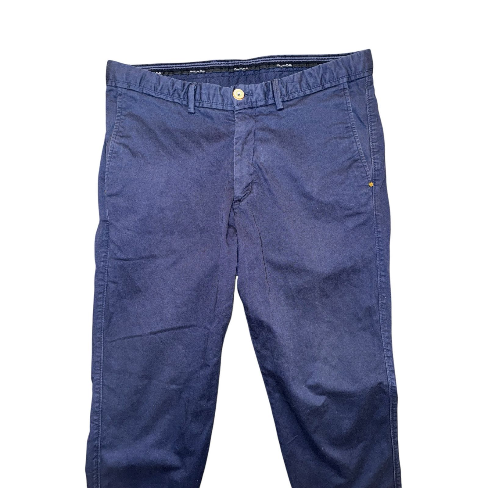 Massimo Dutti Massimo Dutti Men’s US 31 Navy Blue Slim Fit Chino Pants Size US 31 - 3 Thumbnail