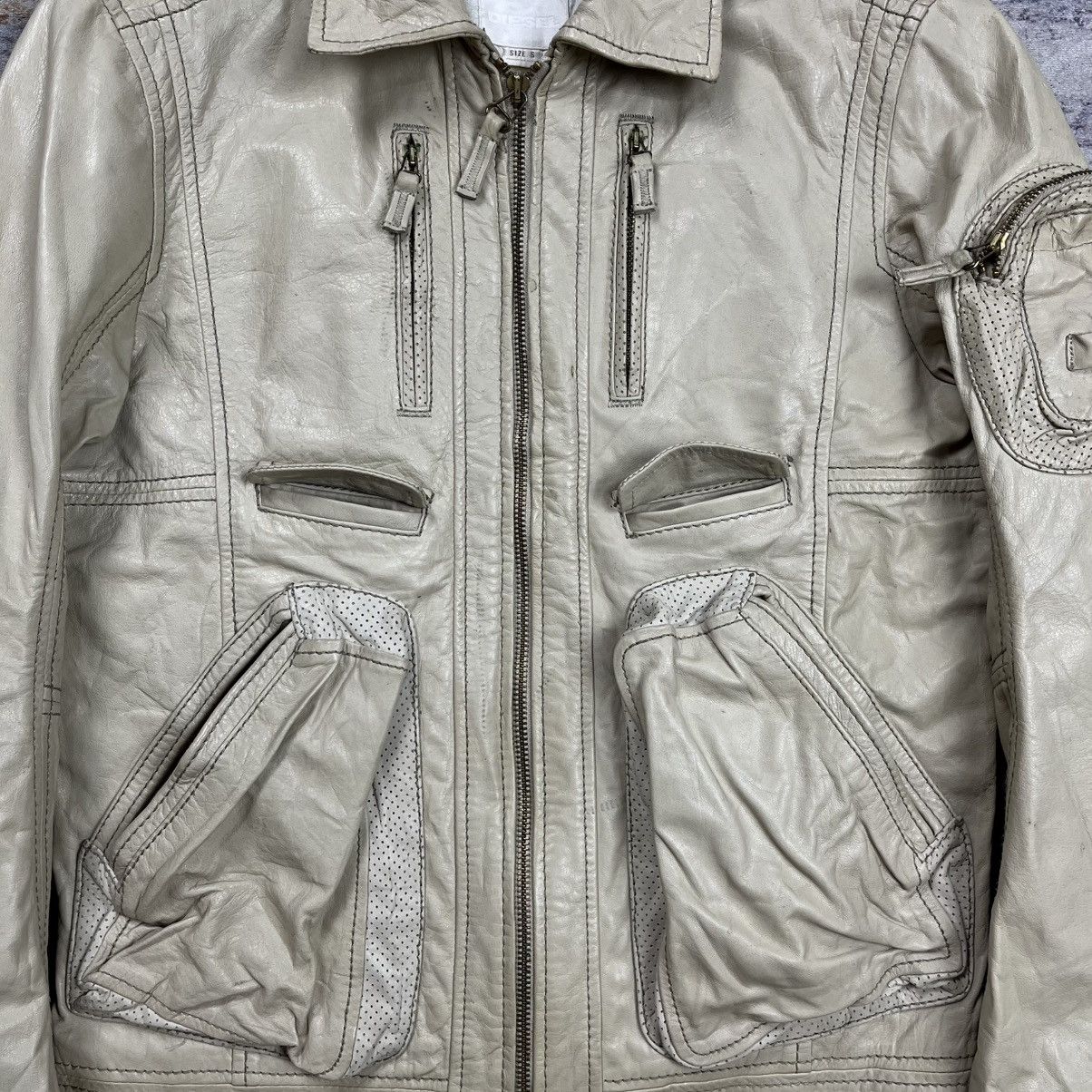 Diesel Diesel multi pocket cargo leather jacket Size US S / EU 44-46 / 1 - 2 Thumbnail
