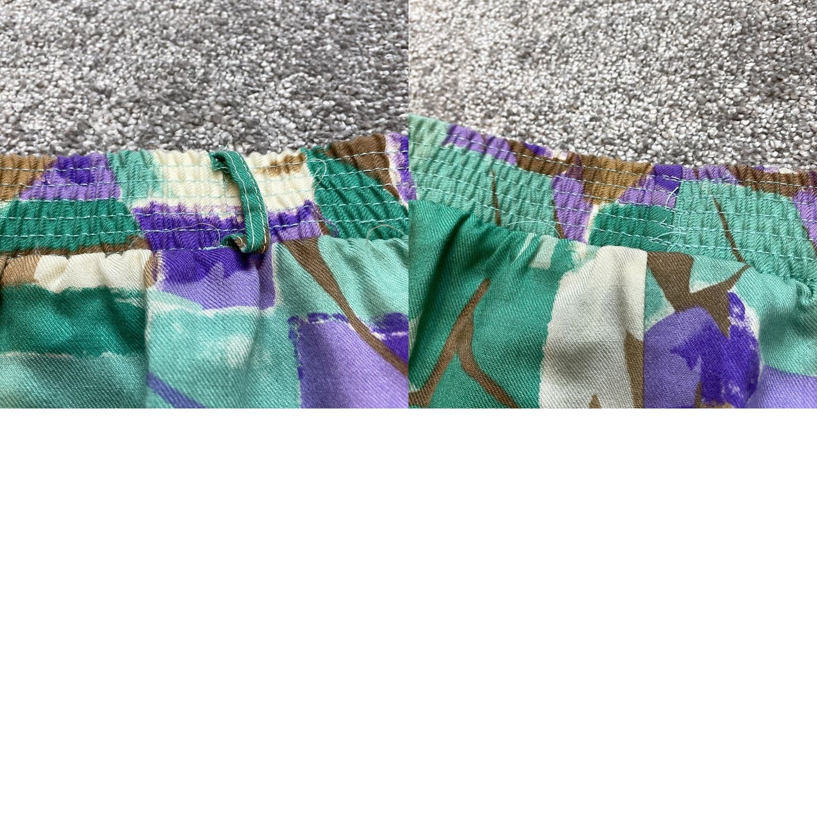 Vintage Campus Casuals Skirt Womens XL Green Elastic Waist Pocket Midi A-Line Ladies Night/Party Casual - Womens XL Green Elastic Waist Midi Skirt Size 40" / US 18 - 9 Thumbnail