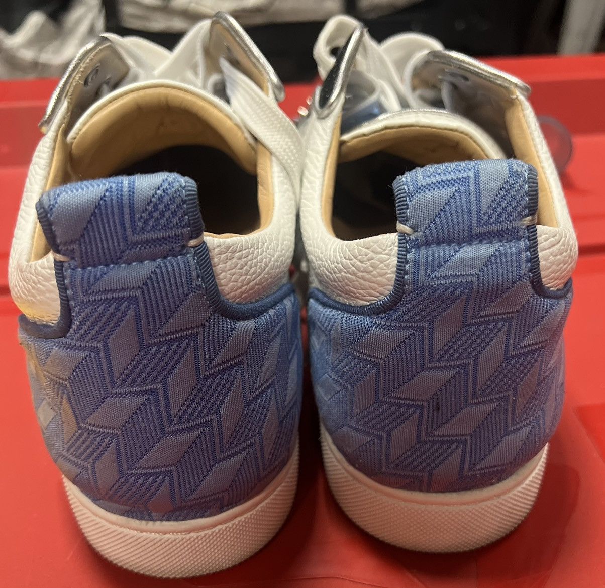 Christian Louboutin Christian Louboutin Louis Plato flat white lows Size US 10 / EU 43 - 6 Thumbnail