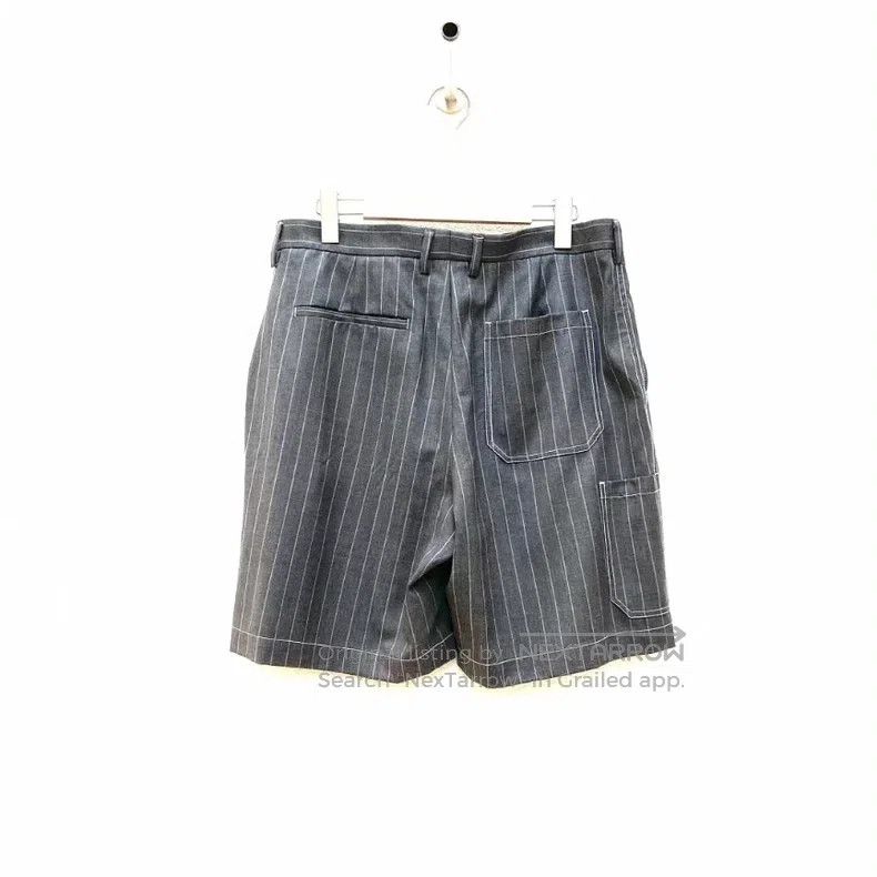 Versace Versace Grey striped wool shorts Size US 38 / EU 54 - 2 Thumbnail