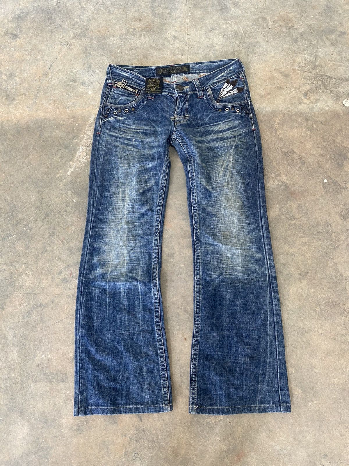 Hysteric Glamour Sick☠️ Red Pepper Flare Jeans Punk Grunge Lgb Size US 30 / EU 46 - 2 Thumbnail