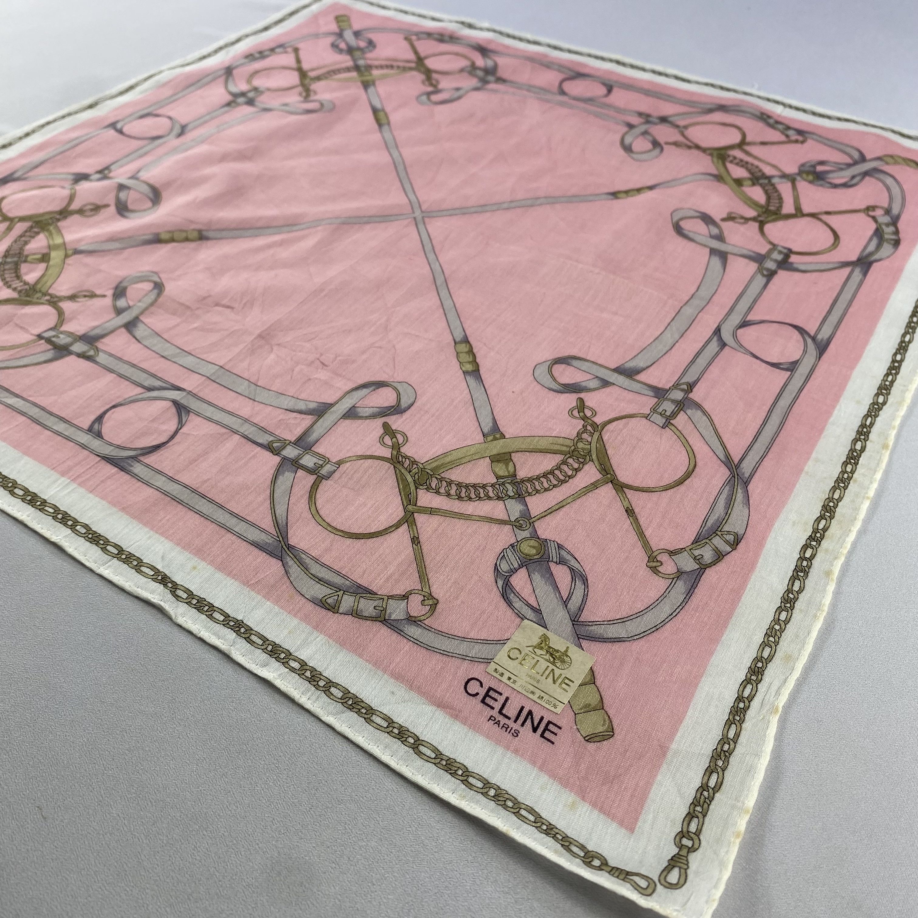 Celine × Vintage Celine Bandana/ Handkerchief / Neckerchief Size ONE SIZE - 4 Thumbnail