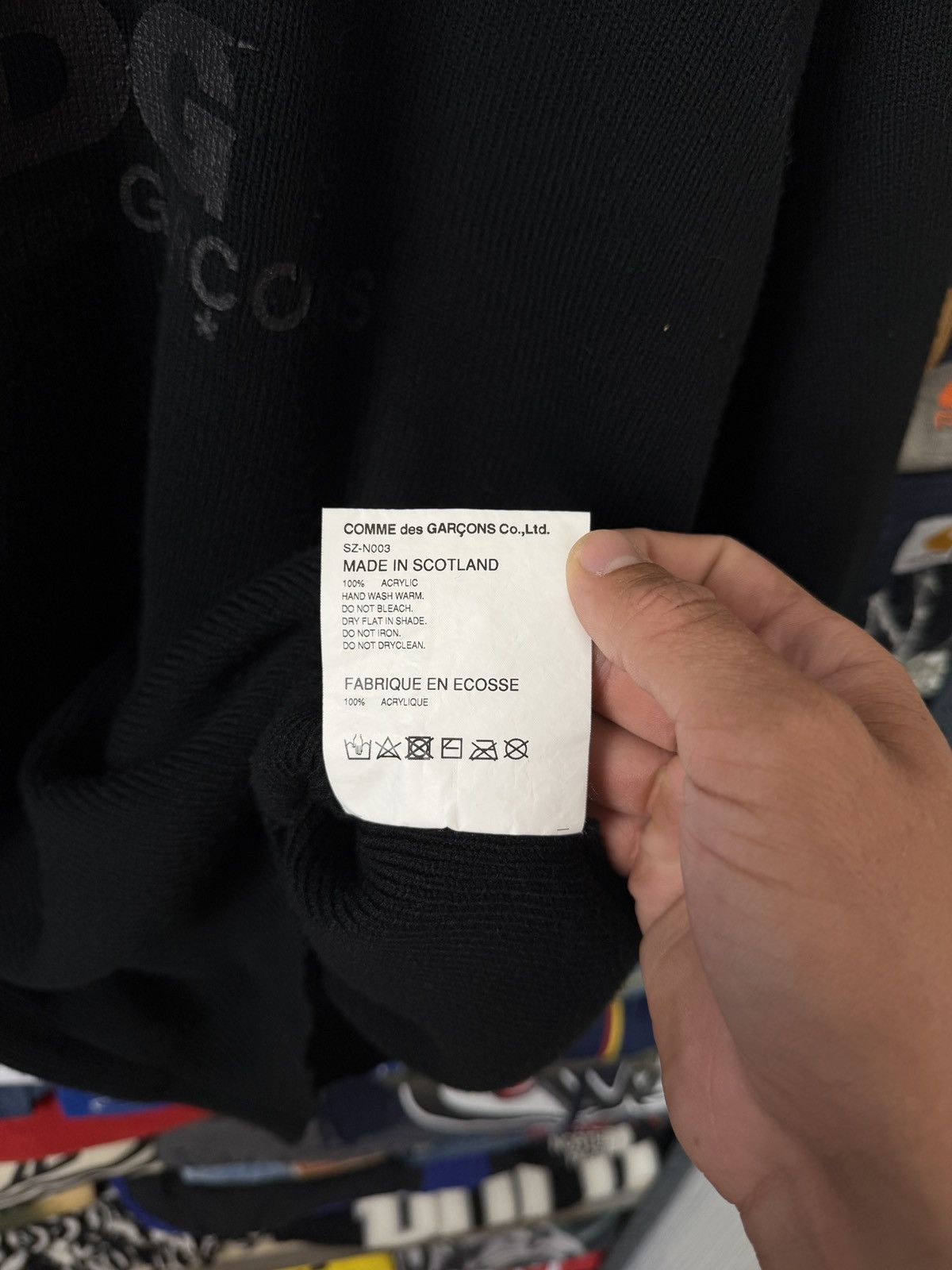 Comme des Garcons CDG Big Logo Sweater Size XL / US 12-14 / IT 48-50 - 14 Thumbnail