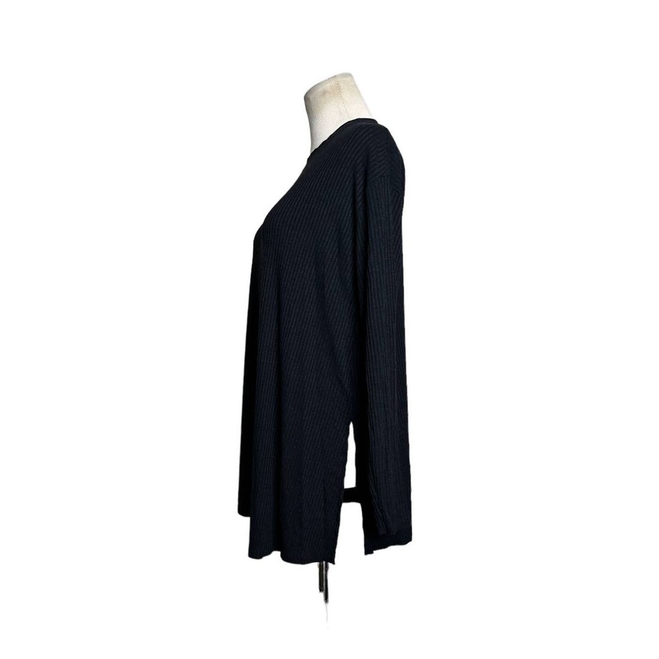 Asos Asos black crew neck long sleeves side slits sweater size 4 Size S / US 4 / IT 40 - 6 Thumbnail