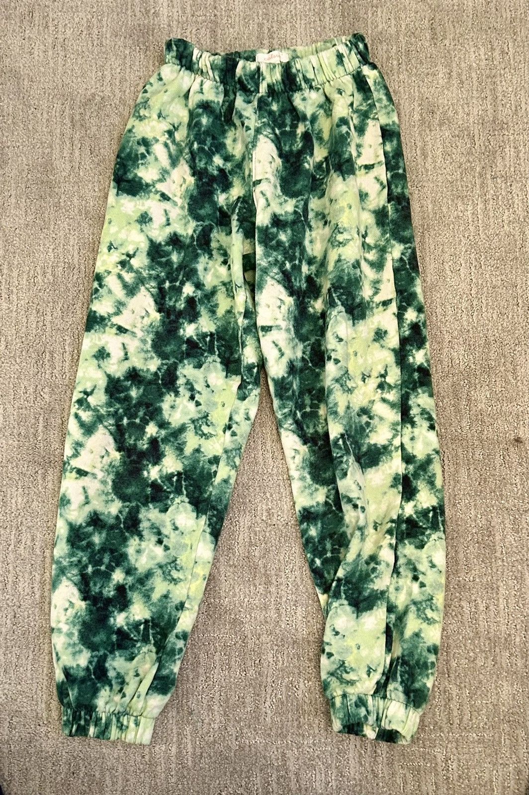 Target Basics Colsie green tie dyed sweatpants Size 26" / US 2 / IT 38 - 2 Thumbnail