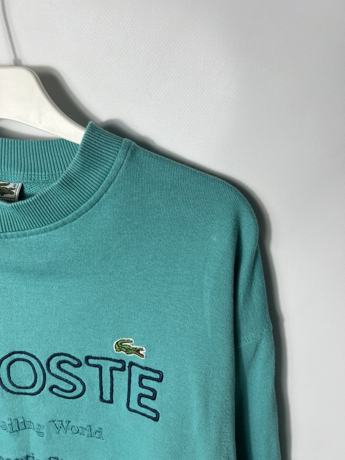 Lacoste Vintage streetwear y2k Lacoste 90s Big Logo Sweatshirt Size US M / EU 48-50 / 2 - 6 Thumbnail