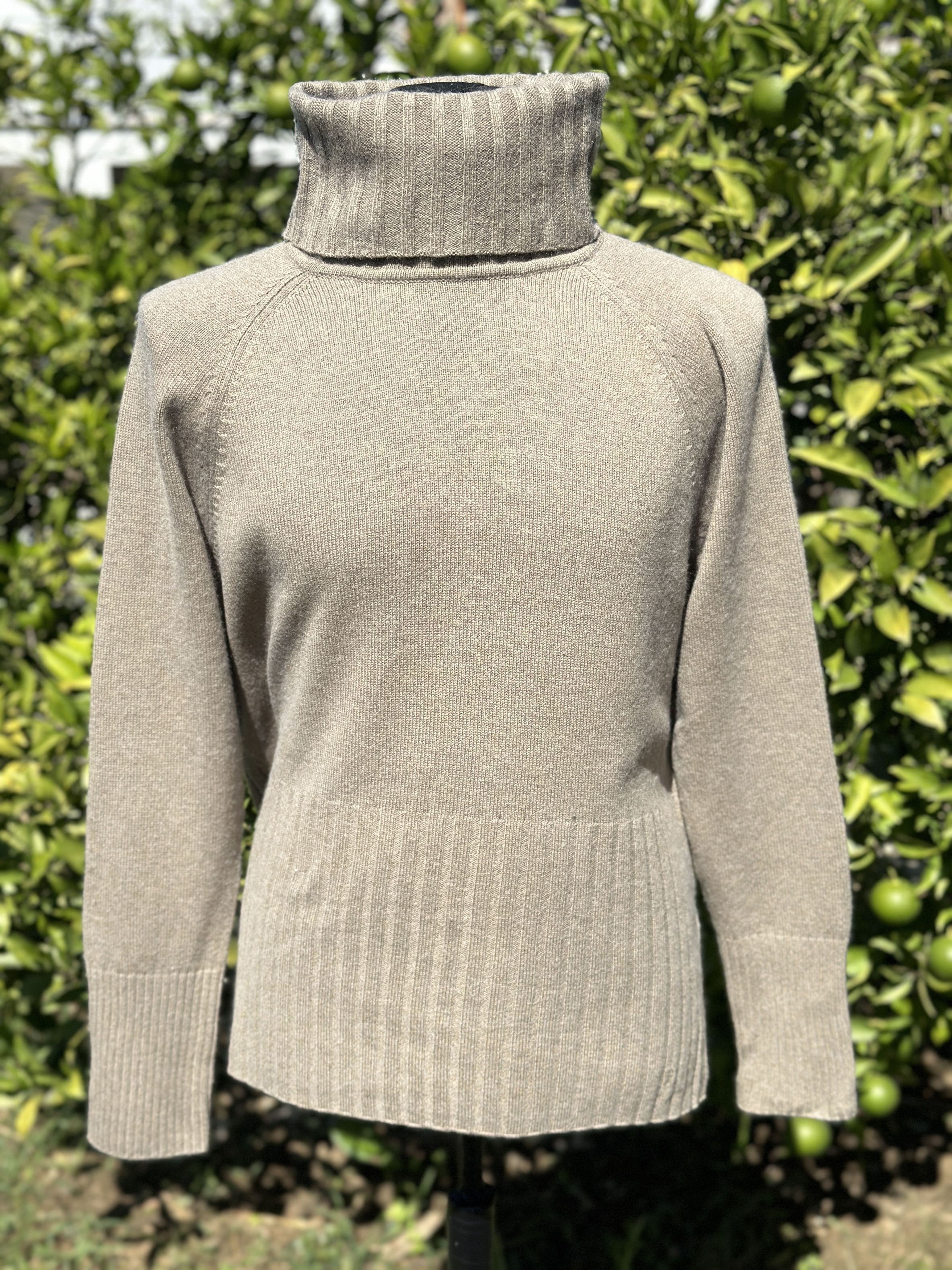 Eskandar O/S Pure Cashmere Knit Turtle Neck One Size