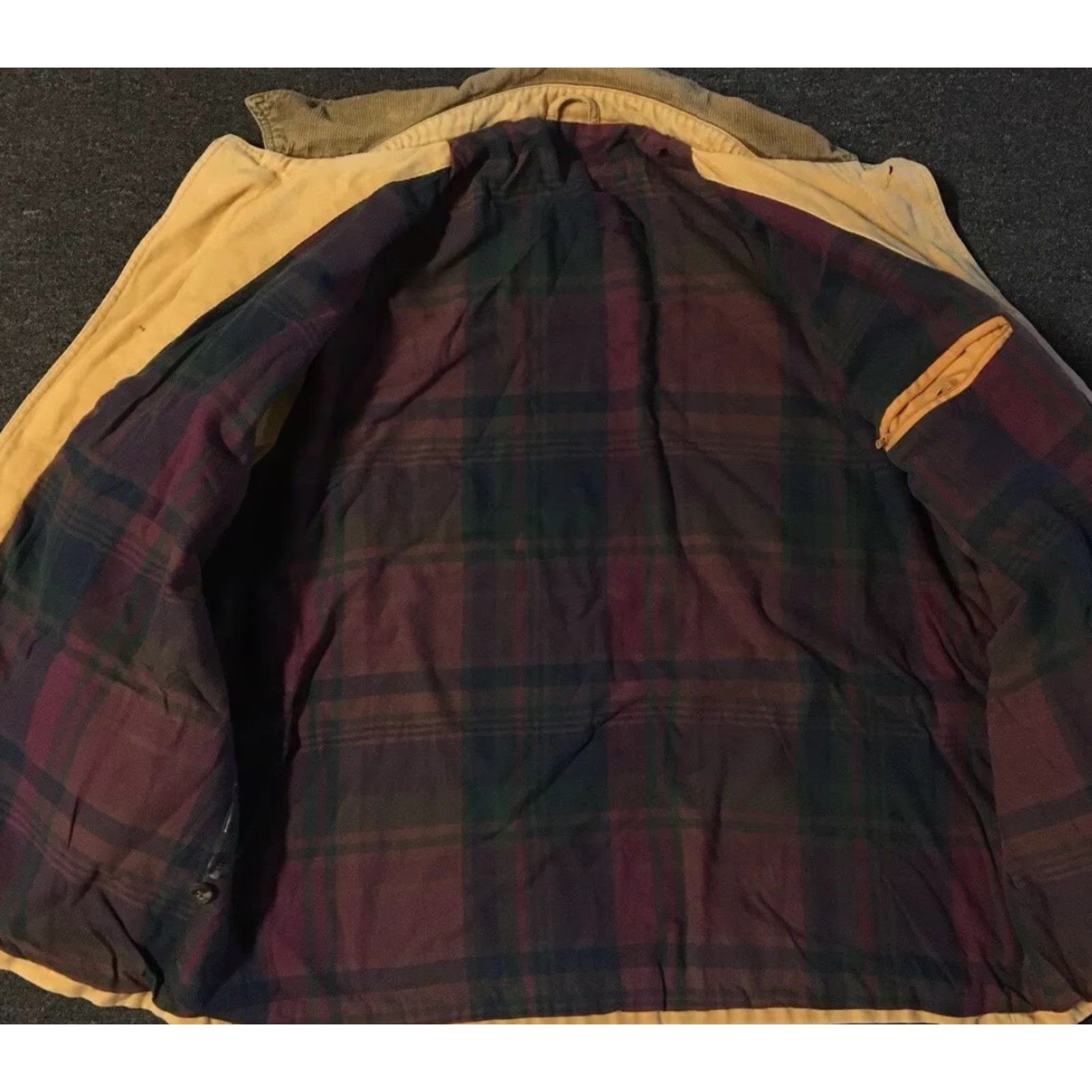Eddie Bauer Vtg 90s Eddie Bauer Faded Flannel Lined Chore Jacket XXL Work Trucker Grunge 80s Size US XXL / EU 58 / 5 - 2 Thumbnail