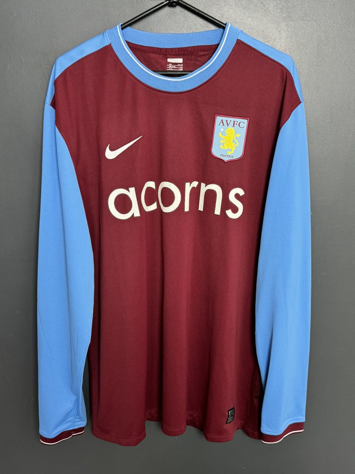 Nike Aston Villa 09/10 Home Football Long Sleeve Jersey Size US XXL / EU 58 / 5 - 1 Thumbnail