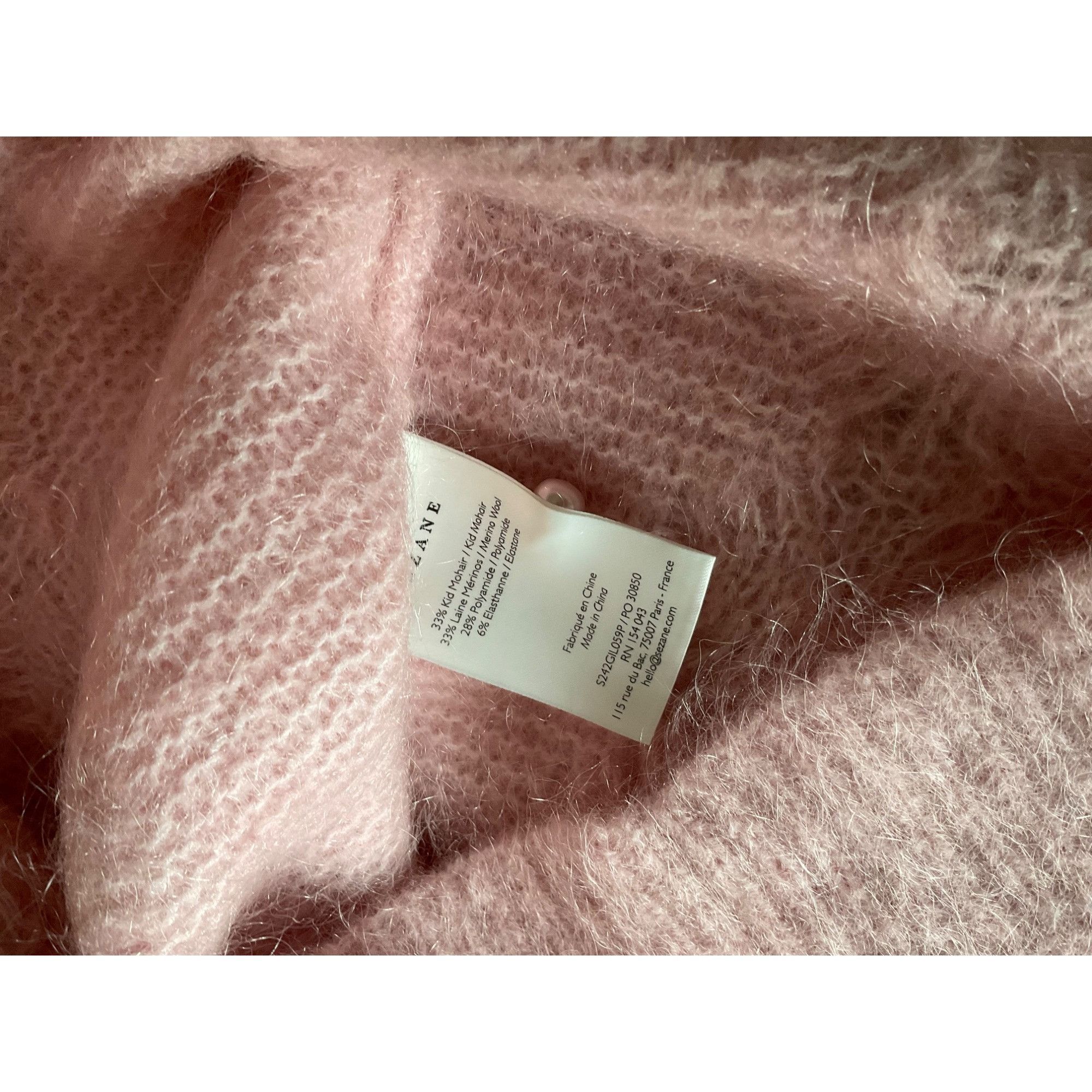 Sezane NWOT Sezane Nattie Cardigan Size M Powder Pink pearls bust36 Size M / US 6-8 / IT 42-44 - 5 Thumbnail