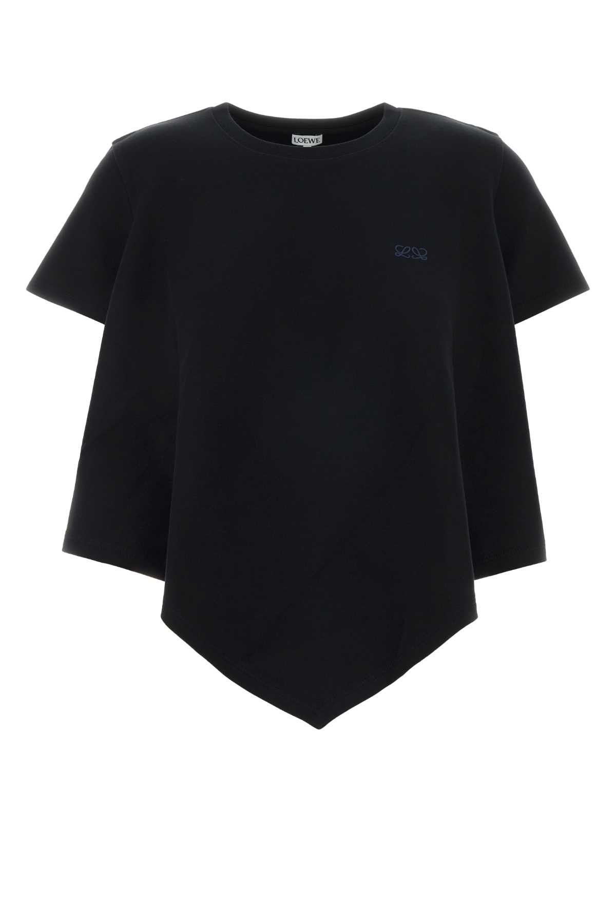 Loewe Black Cotton Blend T-Shirt Size XS / US 0-2 / IT 36-38 - 1 Thumbnail