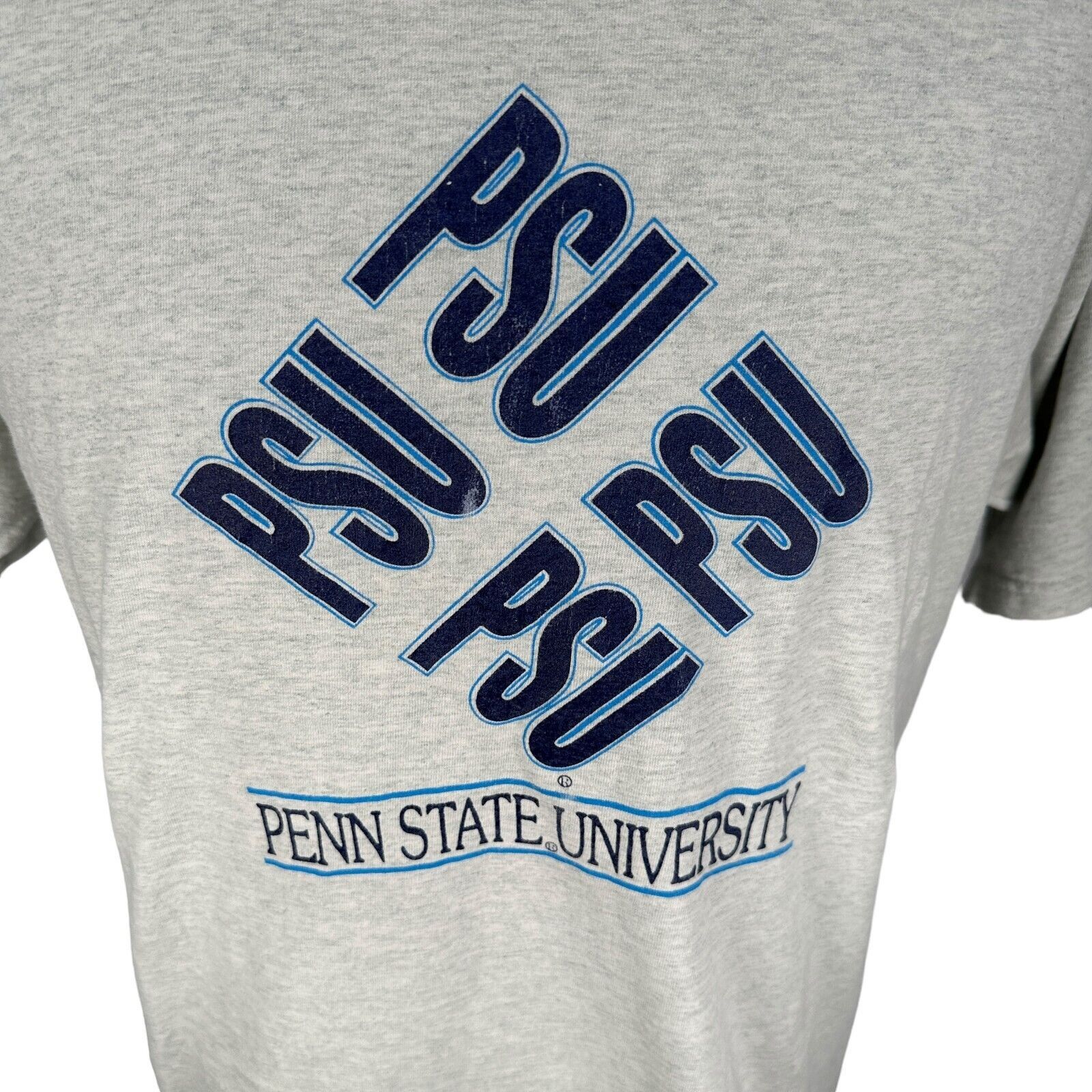 Fruit Of The Loom Vintage Penn State PSU T-Shirt L Cotton Nittany Lions Crew Size US L / EU 52-54 / 3 - 4 Thumbnail