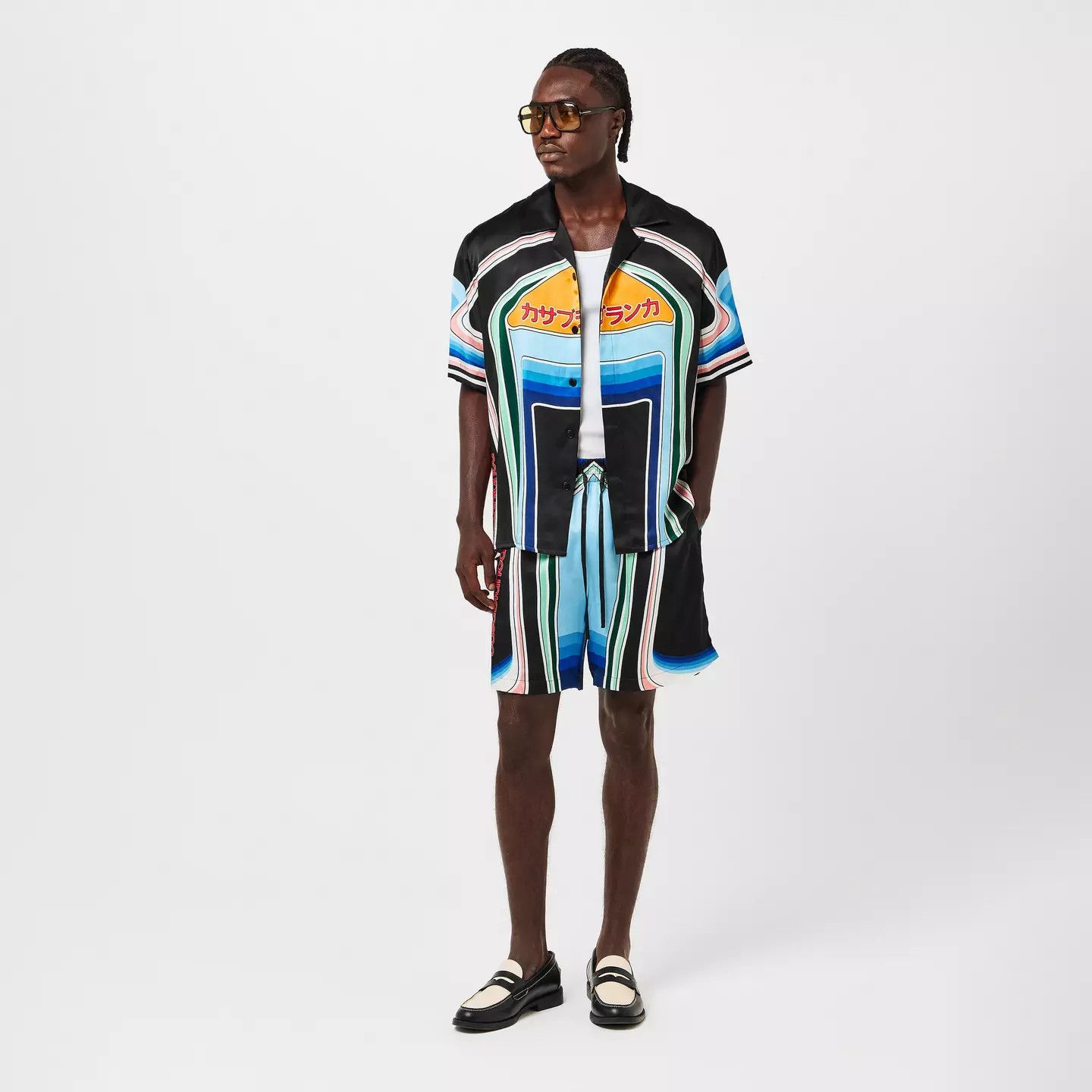 Casablanca o1g2r1mq0426 Pattern Short Sleeve Bowling Shirt Multicolor Size US L / EU 52-54 / 3 - 5 Thumbnail