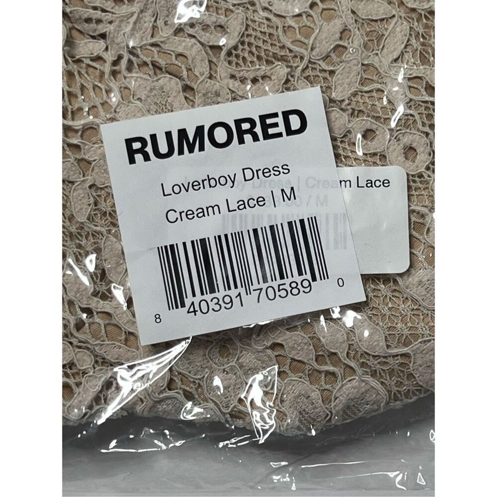 Other Rumored Loverboy Mini Dress Cream Lace MEDIUM Croquette Size M / US 6-8 / IT 42-44 - 10 Thumbnail