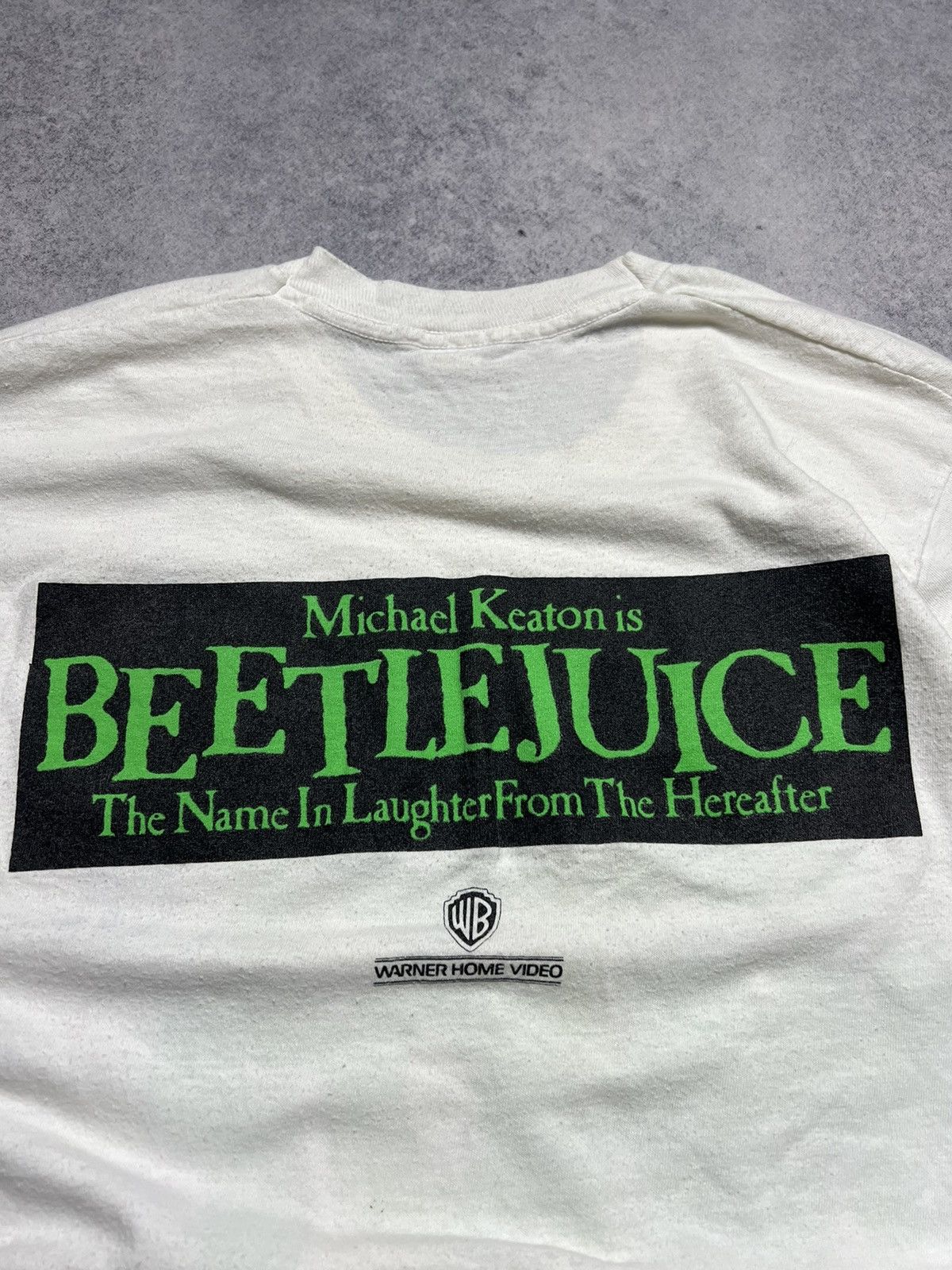 Vintage Vintage BeetleJuice 1988 Boo! Who? Faded Distressed T Shirt Size US M / EU 48-50 / 2 - 9 Thumbnail