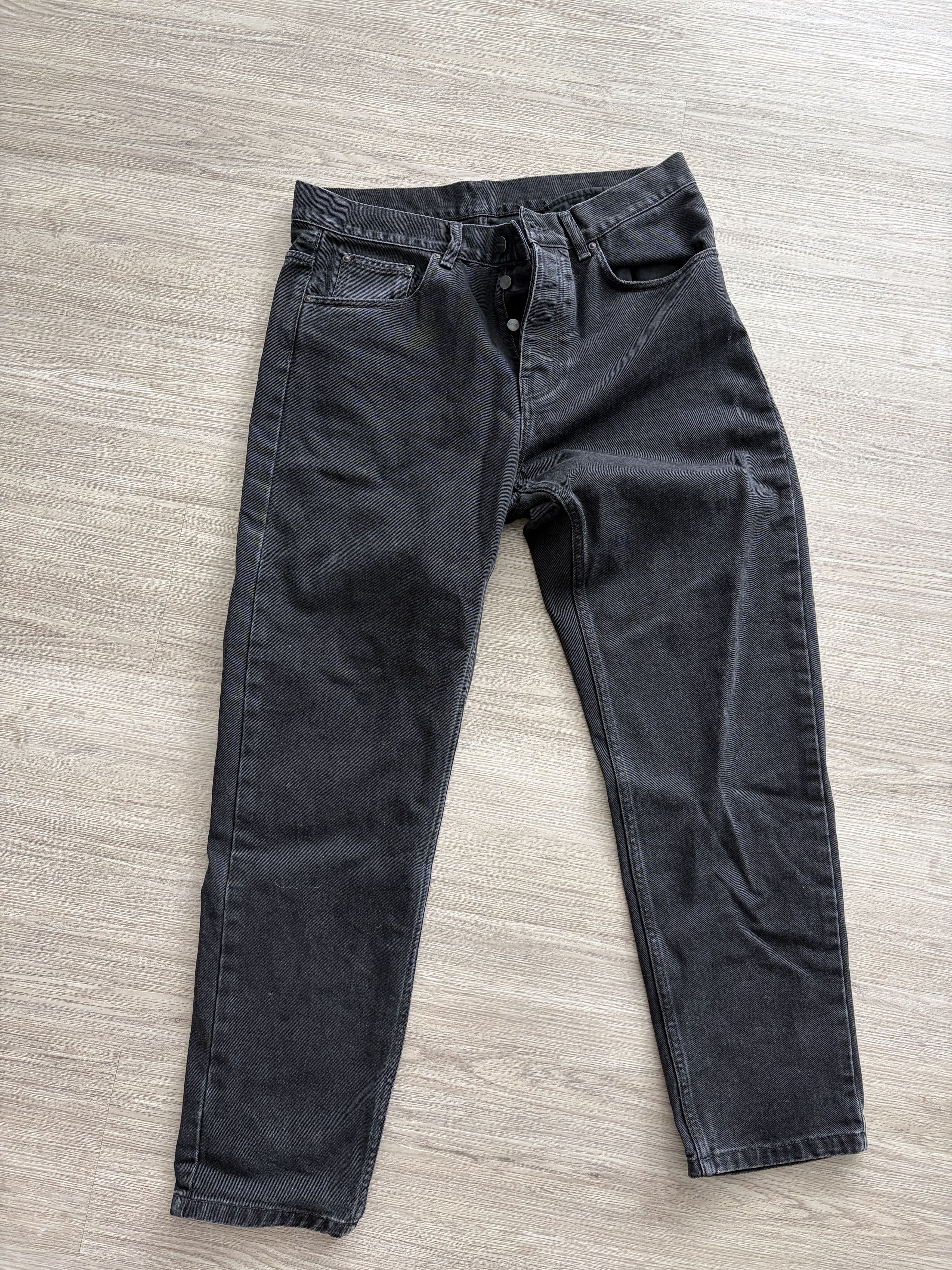 Carhartt WIP Newel Pant Washed Black Denim Jeans Skate