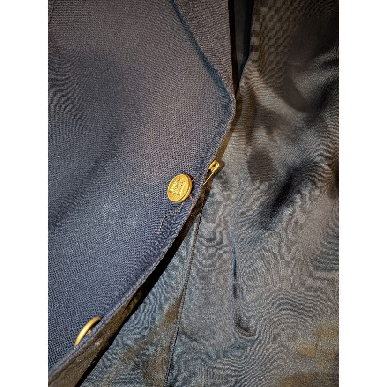 Brooks Brothers Brooks Brothers Brooksease Rayon Blazer Jacket Navy 40S Mens Size 38R - 7 Thumbnail