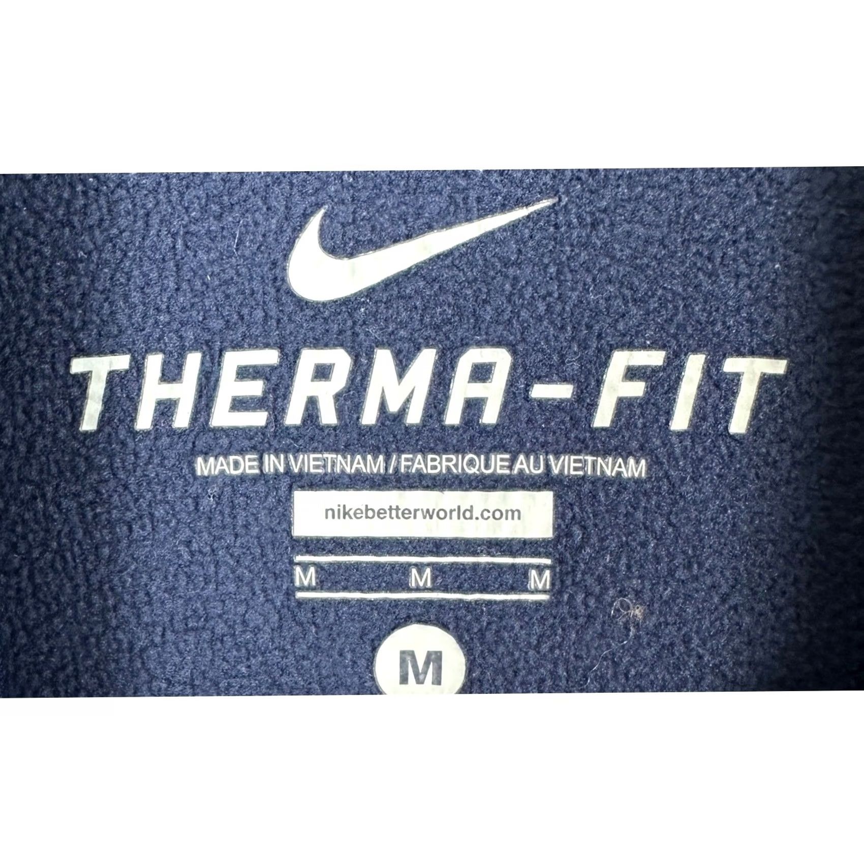 Nike Nike Therma-Fit Shirt Mens Medium Blue Quarter Zip Pullover Athletic Performance Size US M / EU 48-50 / 2 - 4 Thumbnail