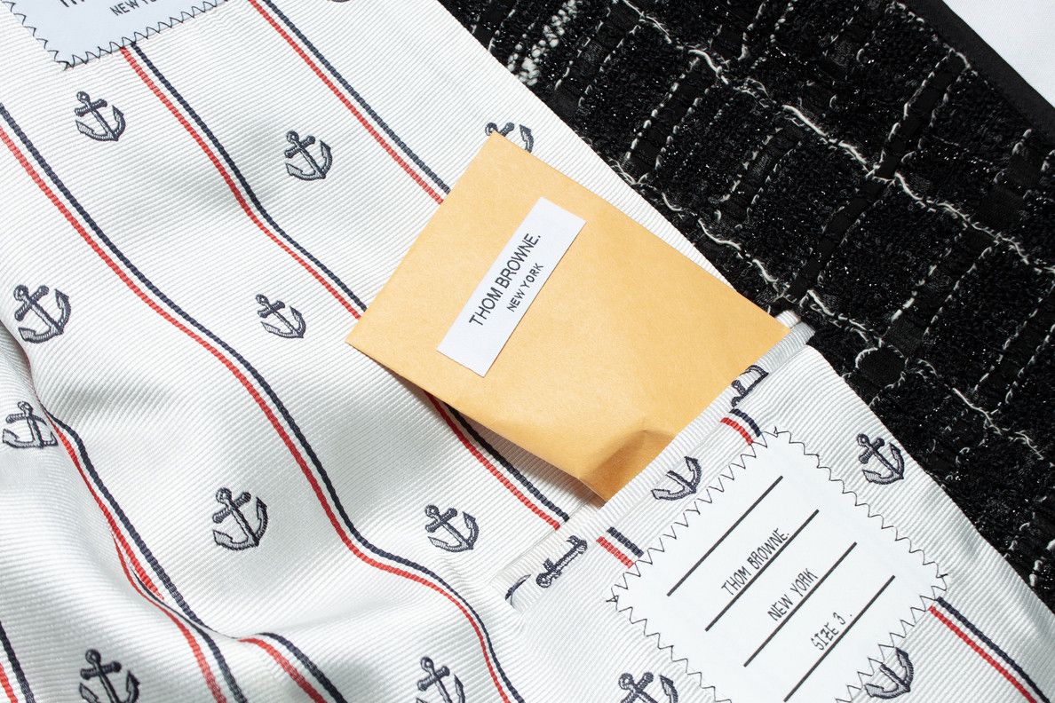 Thom Browne Thom Browne, Black tweed jacket Size 50R - 5 Thumbnail