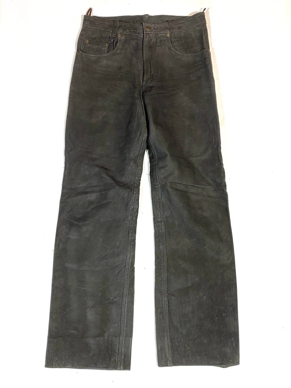 Vintage Rare Moto Biker Leather Pants