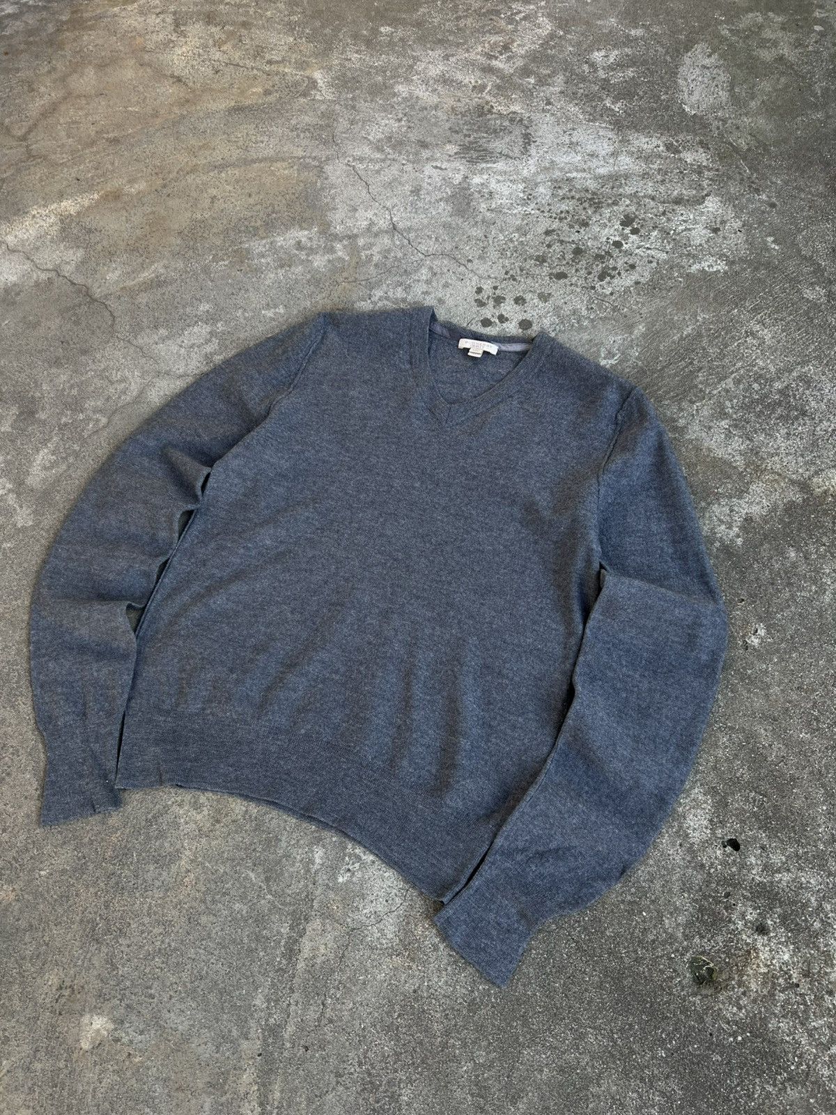 Burberry Burberry Brit Wool Sweater Patchwork V-Neck Knit London Size US M / EU 48-50 / 2 - 3 Thumbnail