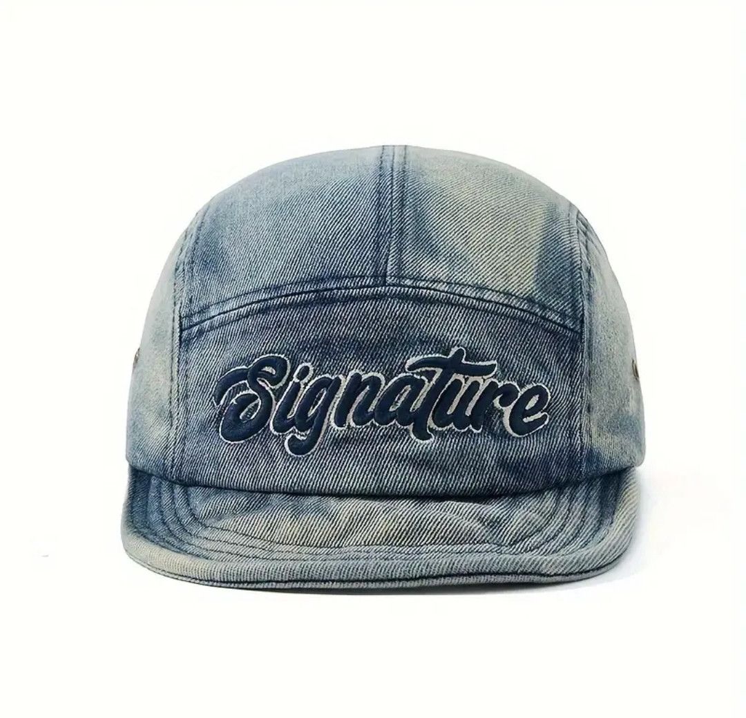 Other Hippie Y2K Retro Adjustable Distressed Denim Cap Hat Size ONE SIZE - 2 Thumbnail