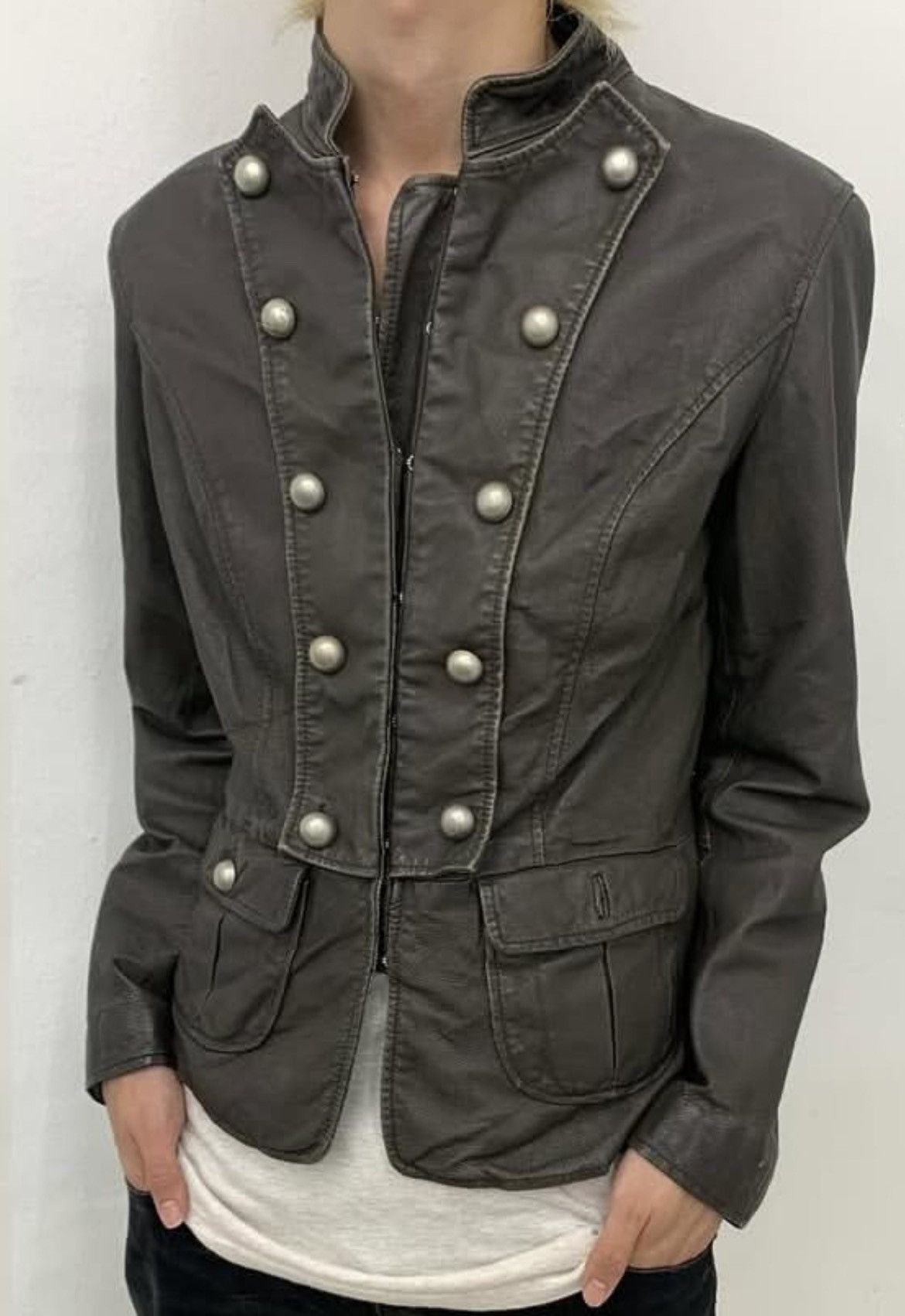 Other Dark olive Napoleon leather jacket Size US M / EU 48-50 / 2 - 12 Thumbnail