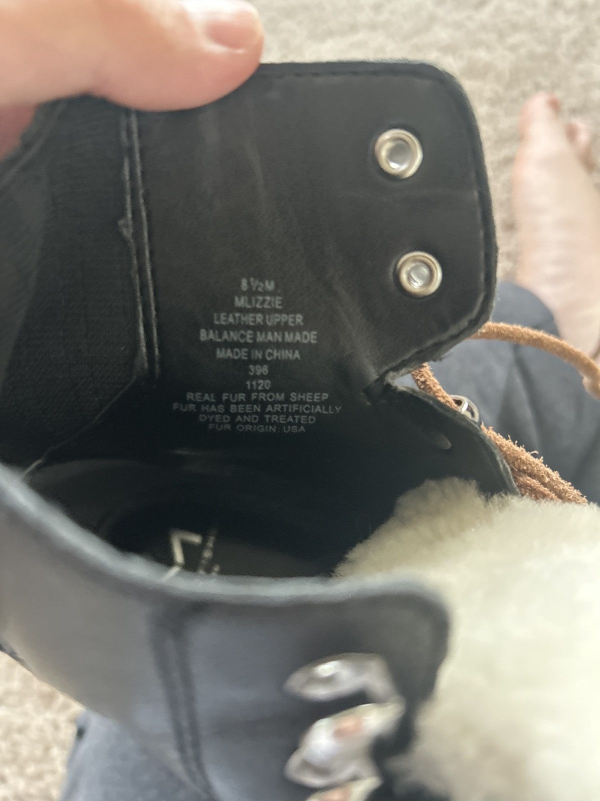 Marc Fisher Marc Fisher LTD MLIZZIE Black Leather Boots – Size 8.5M Size US 8.5 / IT 38.5 - 6 Thumbnail