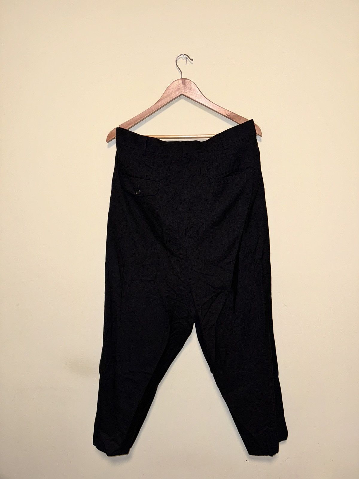 Comme des Garcons × Comme des Garcons Homme COMME DES GARÇONS HOMME Black Serge Trousers Size US 34 / EU 50 - 4 Thumbnail