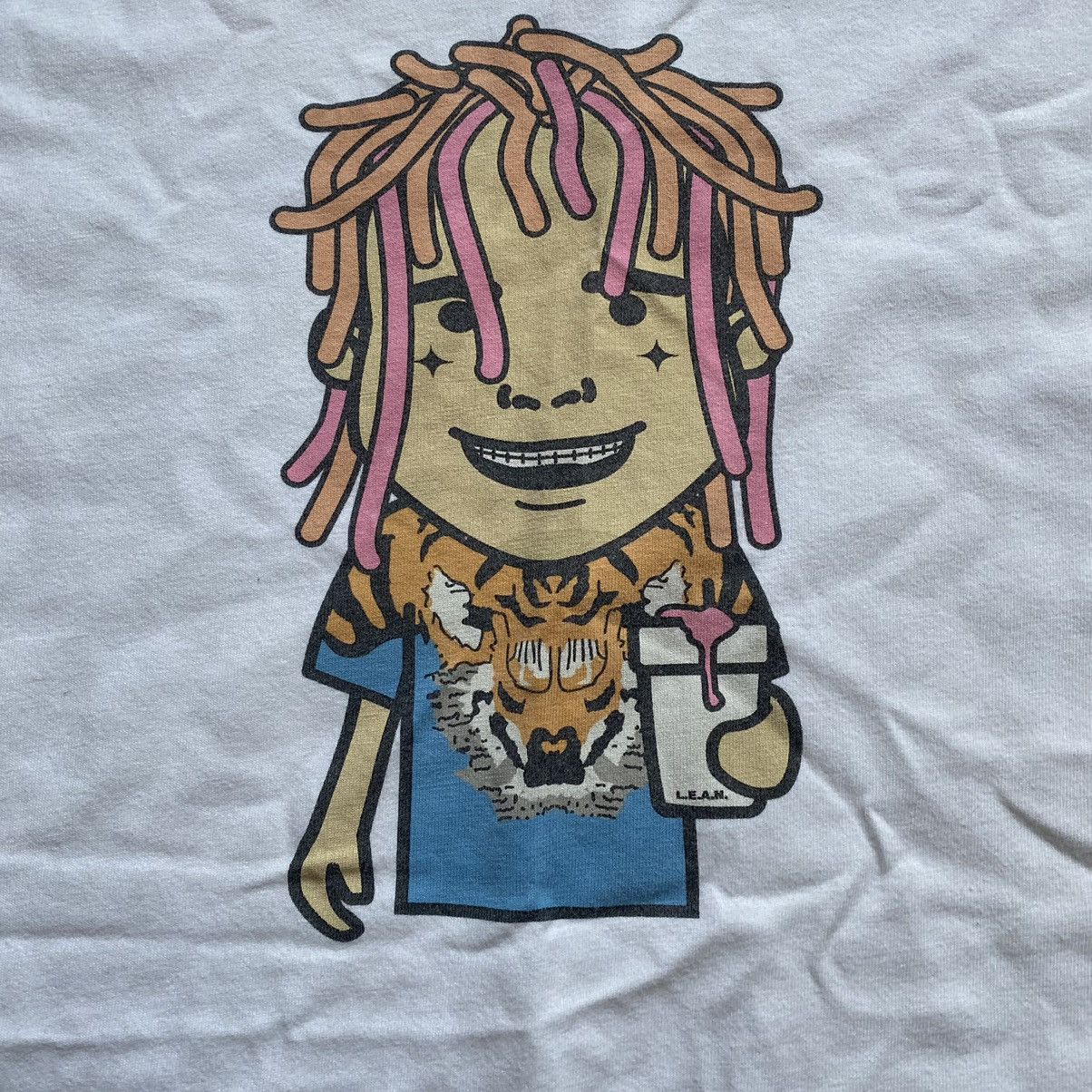 Rap Tees LIL PUMP RAP LEAN CARTOON PRINT T SHIRT Size US L / EU 52-54 / 3 - 2 Thumbnail